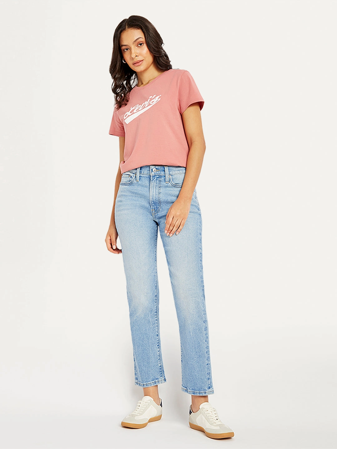 Perfect for All Women's Blue Wedgie Straight Fit Mid Rise Jeans