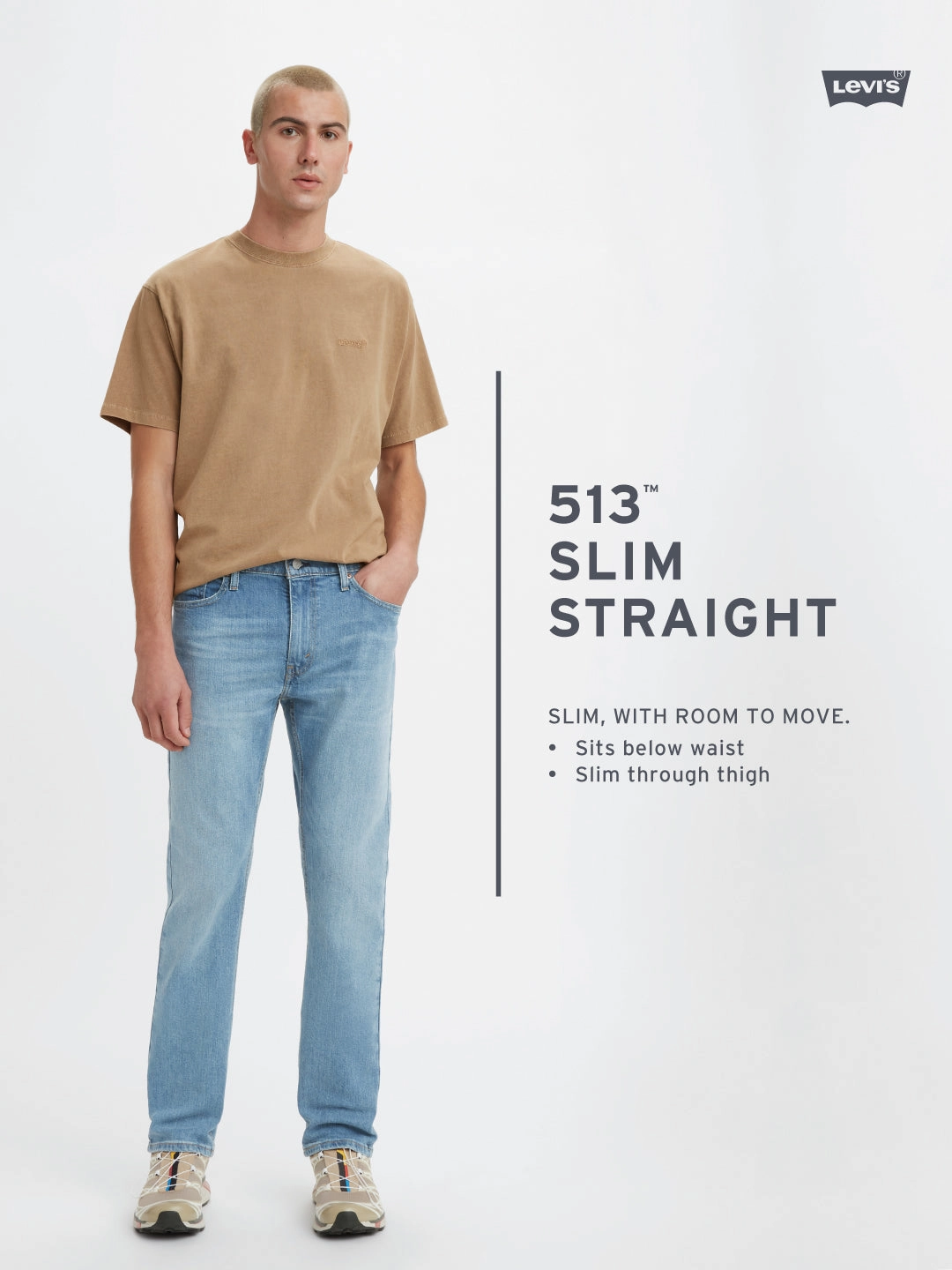 Men's 513 Dark Blue Slim Straight Fit Mid Rise Jeans Weekend Warrior Elegant