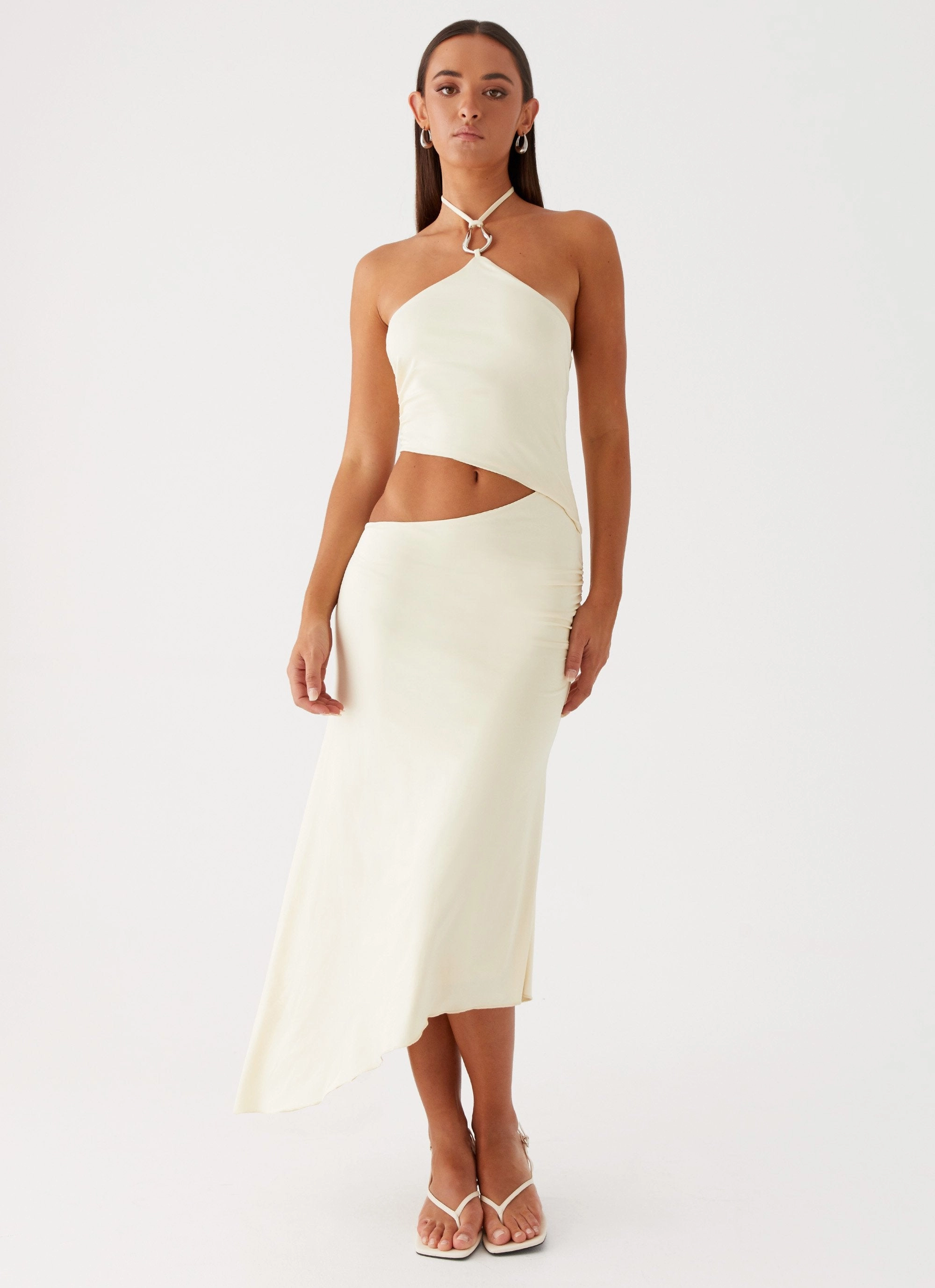 Quick Glam Tasha Maxi Dress - Lemon