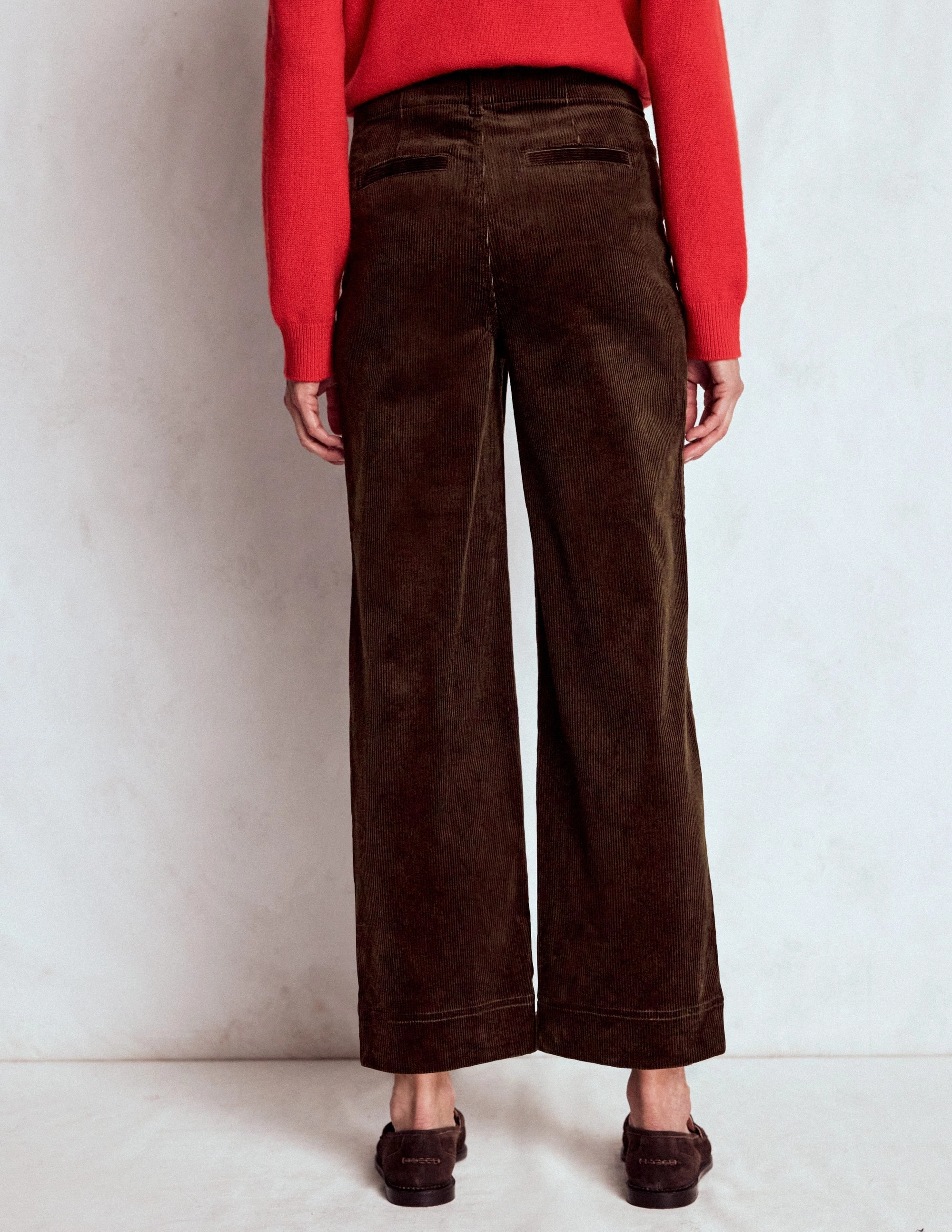 Classic Comfort Primrose Cord Trousers-Espresso
