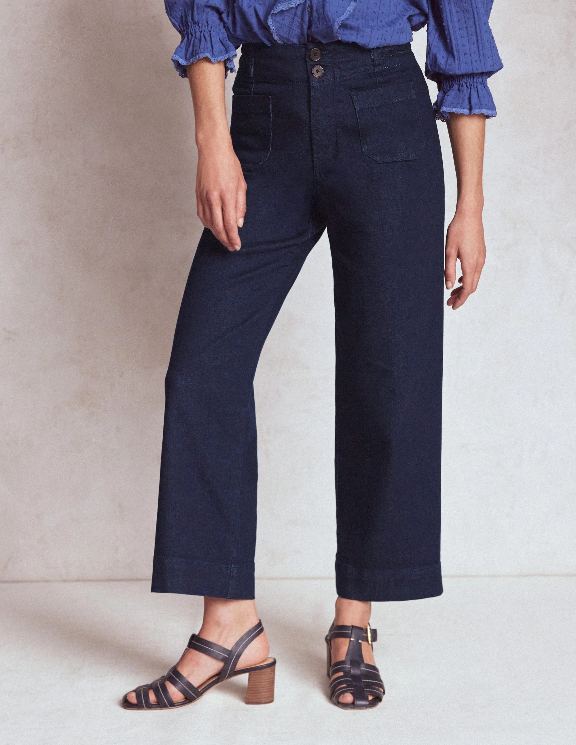 Primrose Patch Pocket Jeans-Indigo Braid Tagless Design