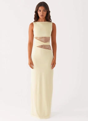 Karma Maxi Dress - Yellow London Edge