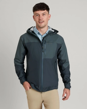 Men's STORM-Chaser 3-layer Rain Jacket - Night/Light Night Seamless Knit Cuffs Stretch Panels