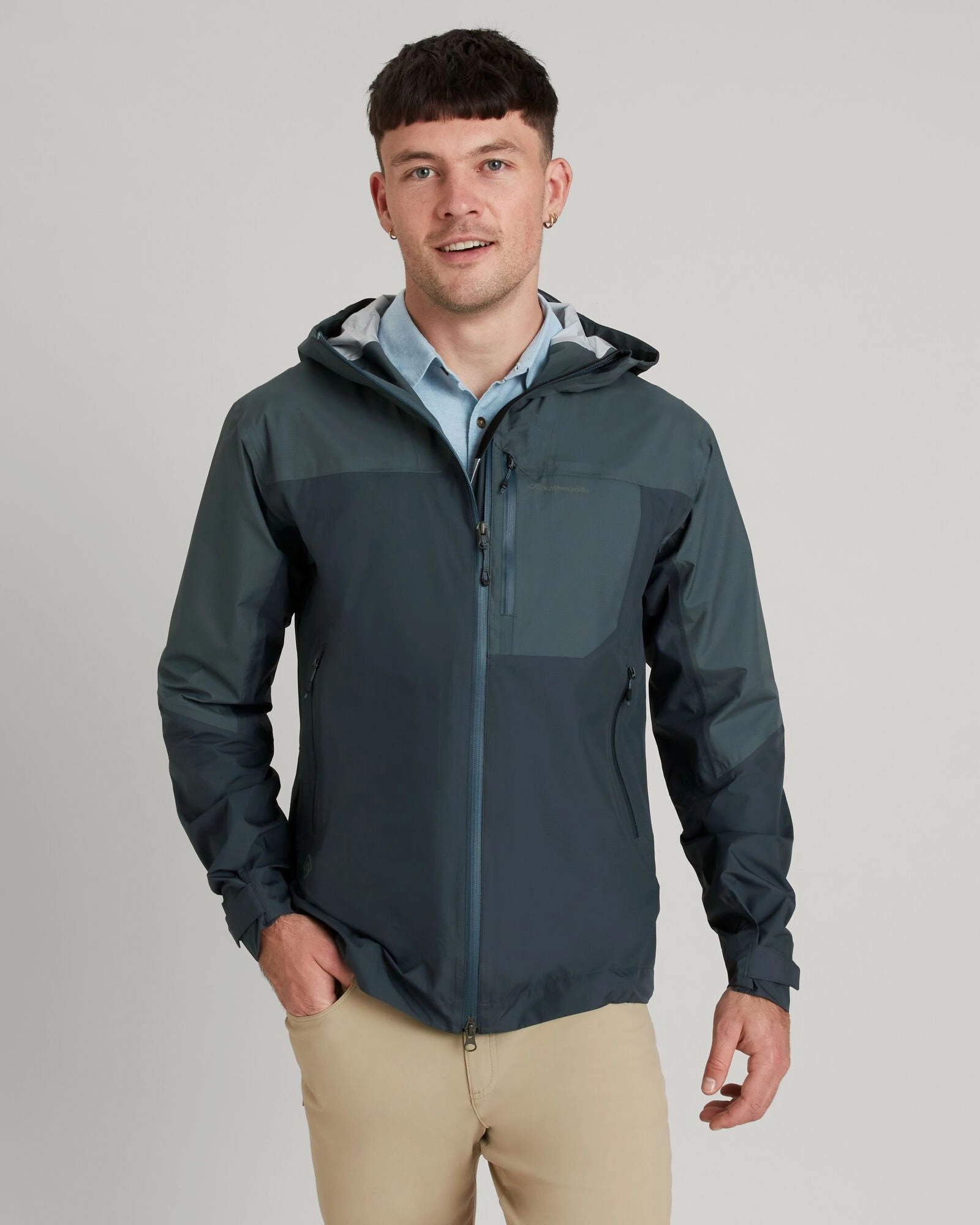 Men's STORM-Chaser 3-layer Rain Jacket - Night/Light Night HeatReflectiveLining