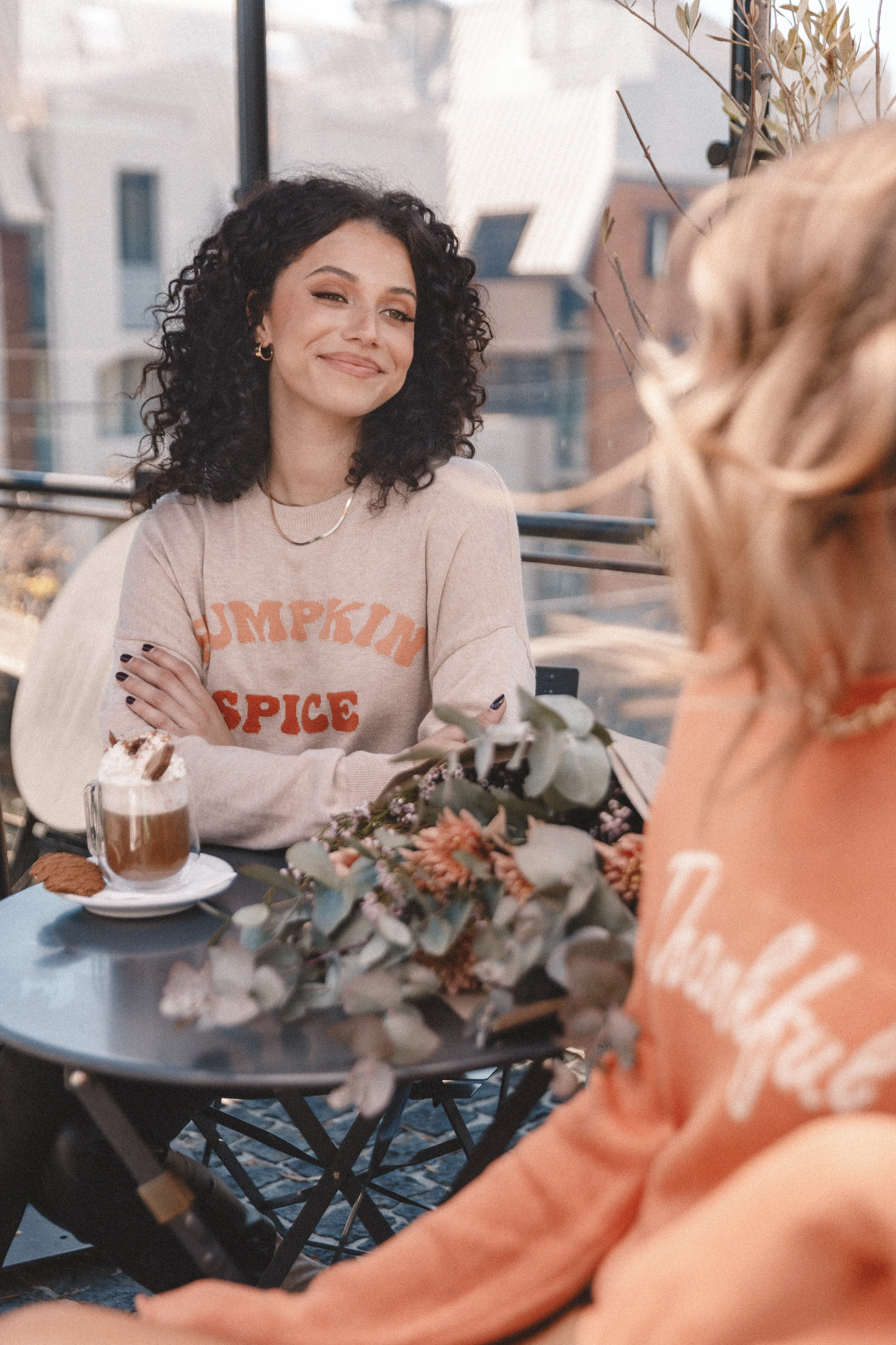 Pumpkin Spice Knit Sweater - Oatmeal SoftTouch Finish