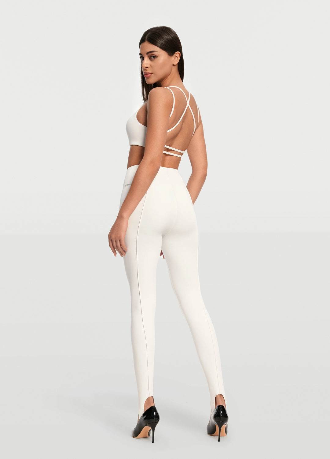 High-Rise Stirrup Leggings wrinkle free