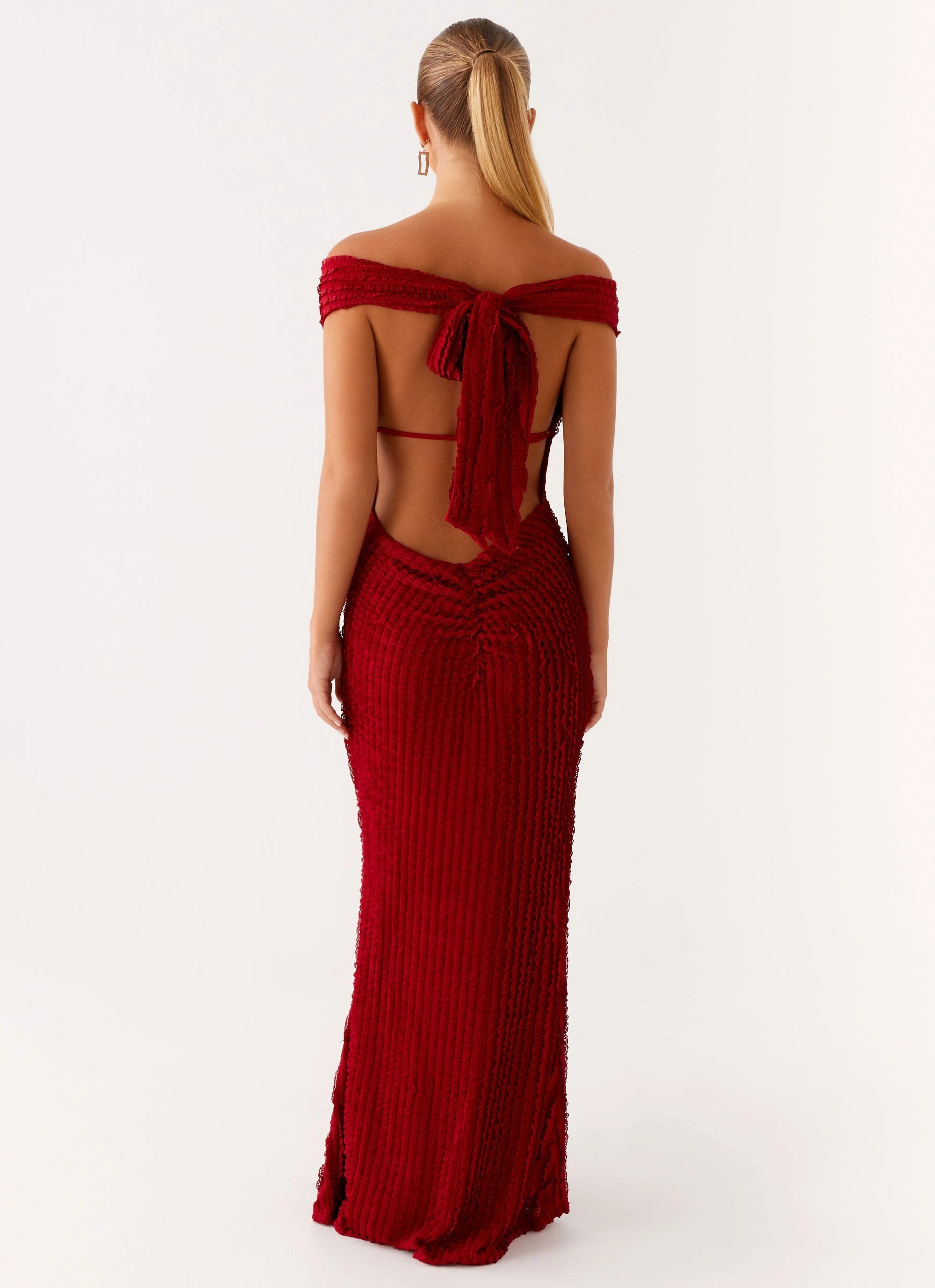 Chantelle Maxi Dress - Red Light Flow Feminine Charm