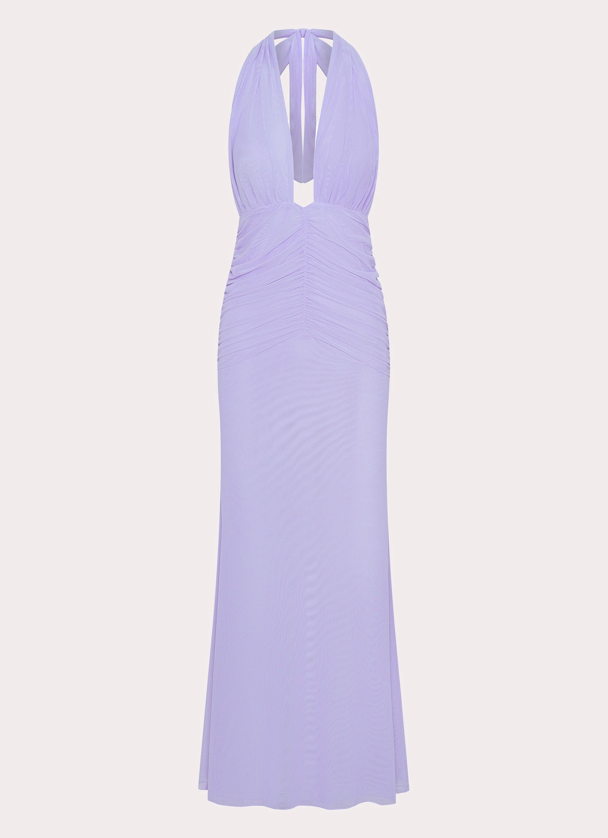 Places To Be Maxi Dress - Lilac Timeless Waist Shine Dressy