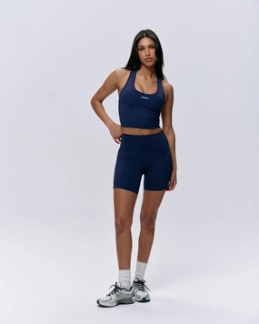 Ultimate Ultra Crop Pocket Shorts - Navy Blue hospitality industry