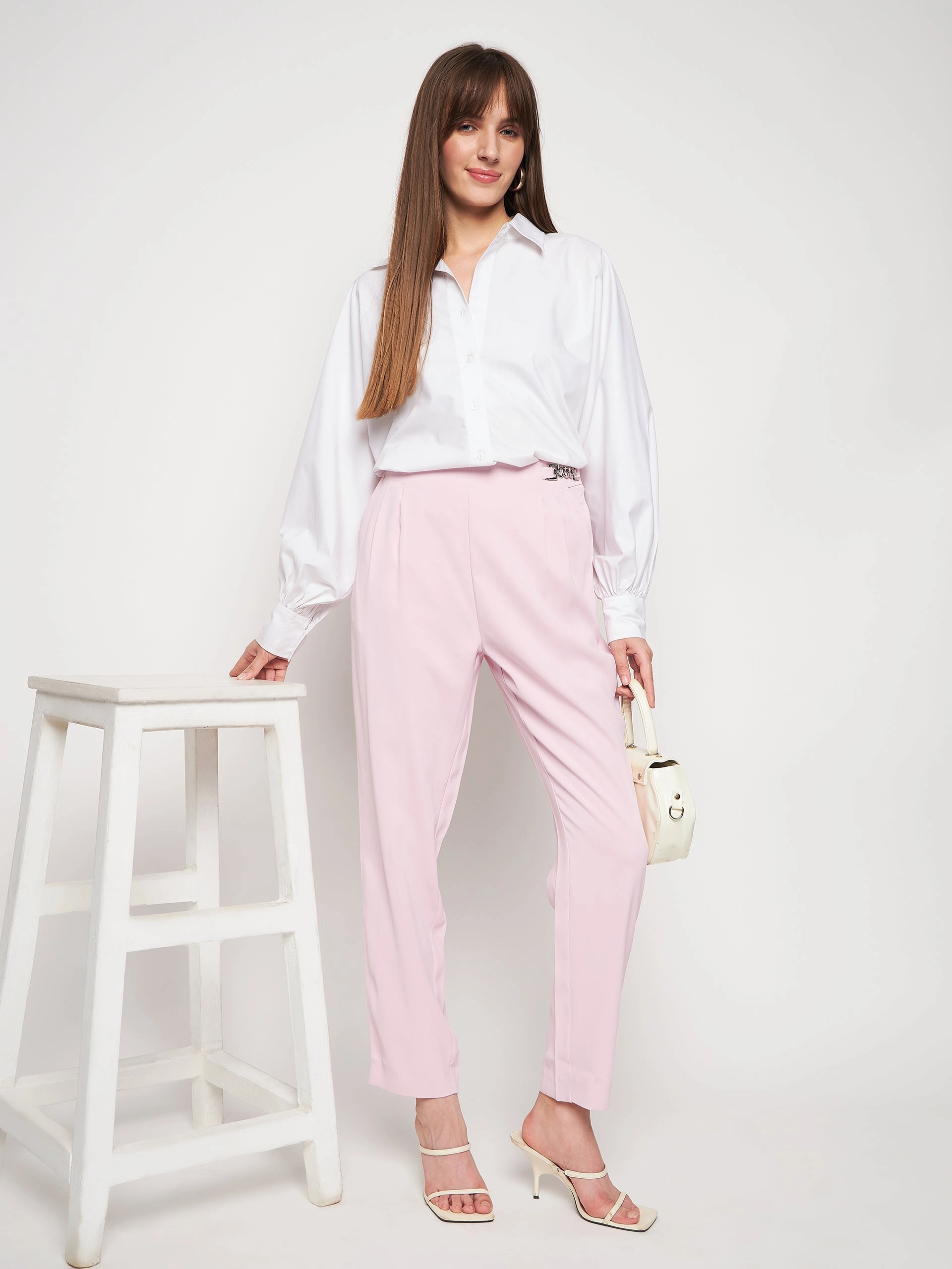 Compression Support Lining Madame Pink Tapered Trousers