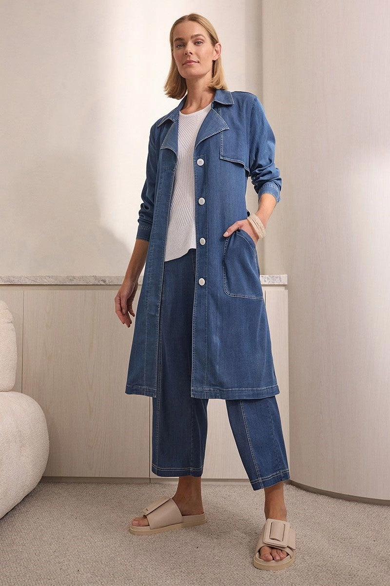 Articulated Sleeves Marco Polo - YTMS56097 L/S Demin Trench