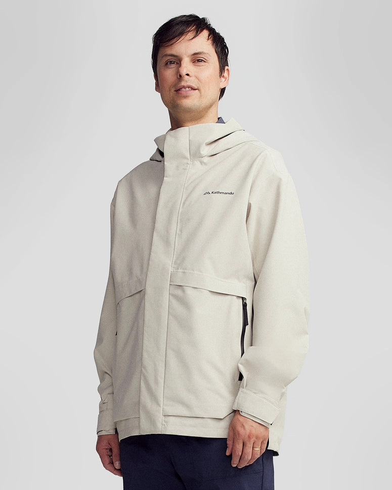 Men's Citytrek 2L Rain Jacket - Light Hike Waist Belt