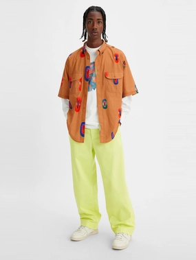 Slim Fit Wear FlexFoamPadding Men's Green Relaxed Fit Trousers