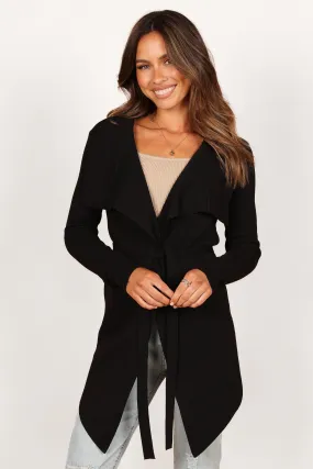 Cool Layering Thermal Insulation Zimmer Cardigan - Black