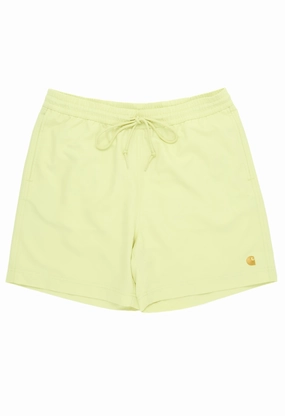 beach goers Carhartt WIP Chase Swim Trunks - Arctic Lime / Gold