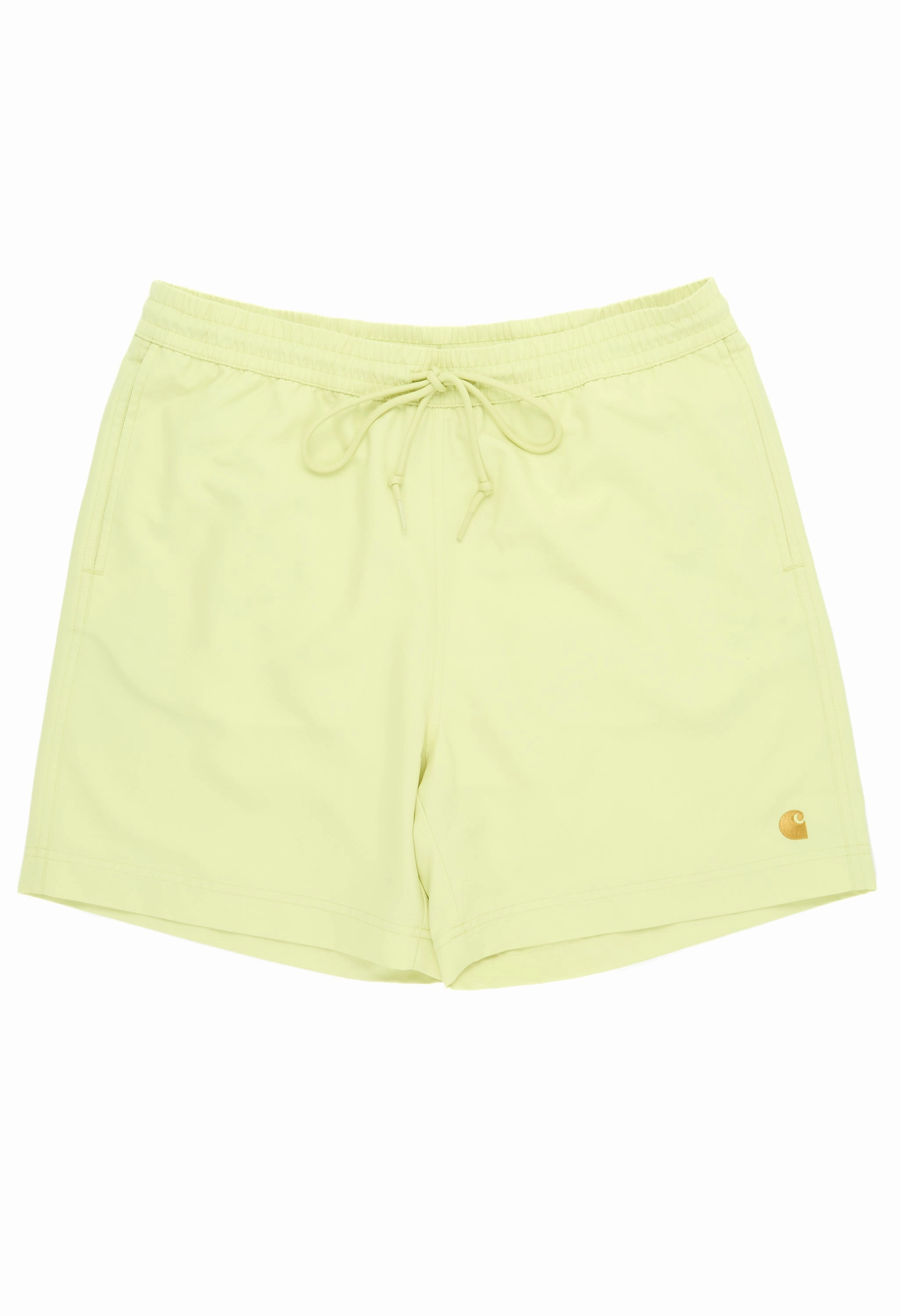 beach goers Carhartt WIP Chase Swim Trunks - Arctic Lime / Gold