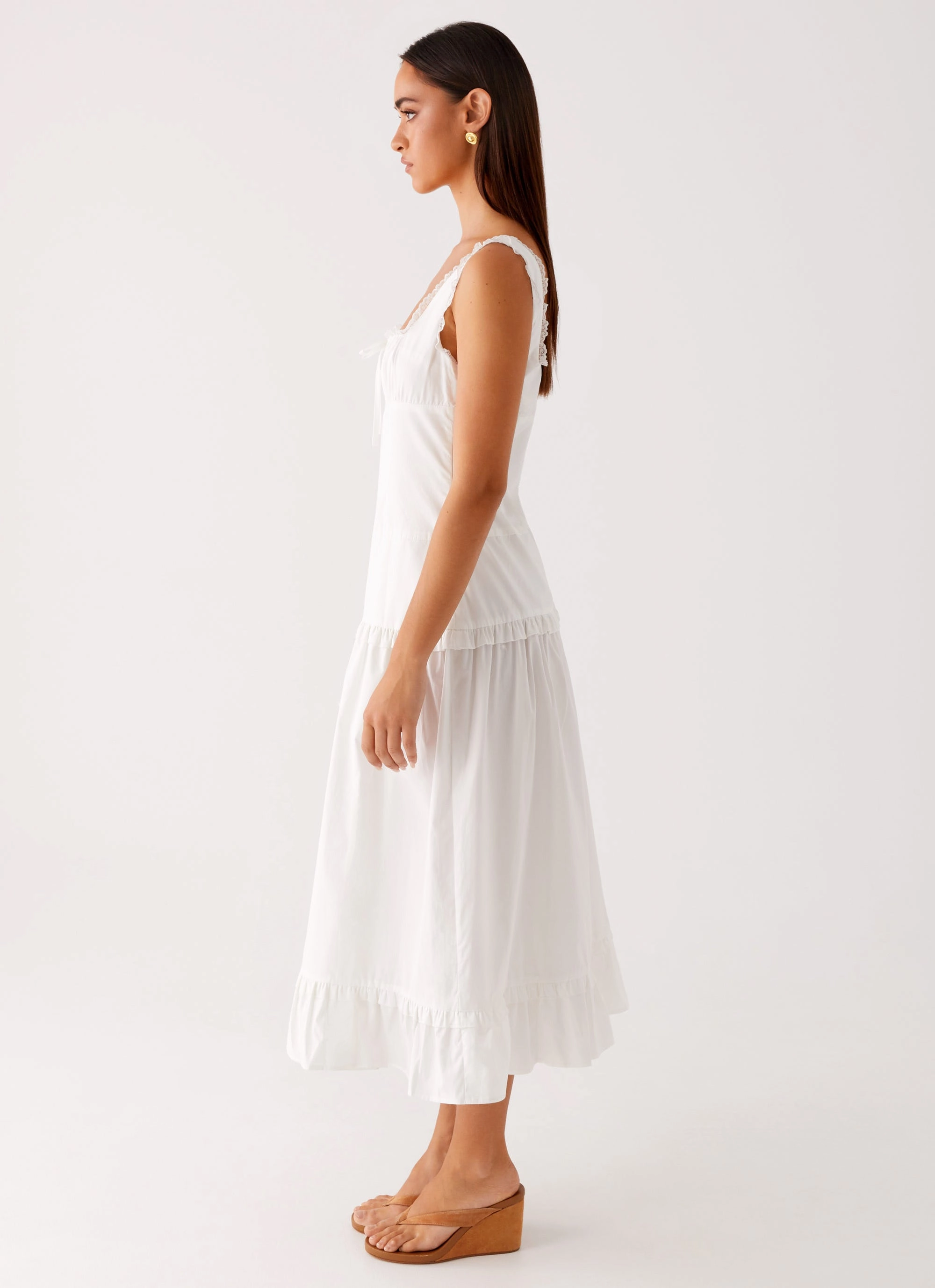 Stylish Mood Quinn Midi Dress - White