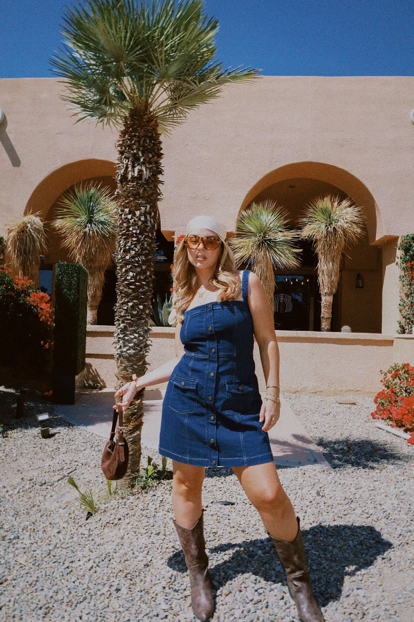 RAYLA DENIM DRESS MIDNIGHT Color-Blocked