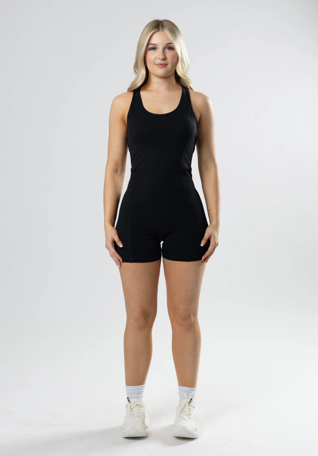 RecStretch Define Sculptseam? Shortsuit Black Active Flex Fit silk blend