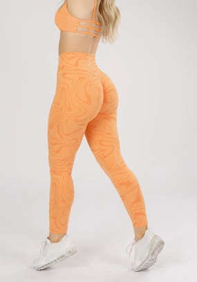 Airport Travel Active Lifestyle Neutral Wear RecStretch? DesB High Flow Sculptseam? Plus Legging Creamsicle