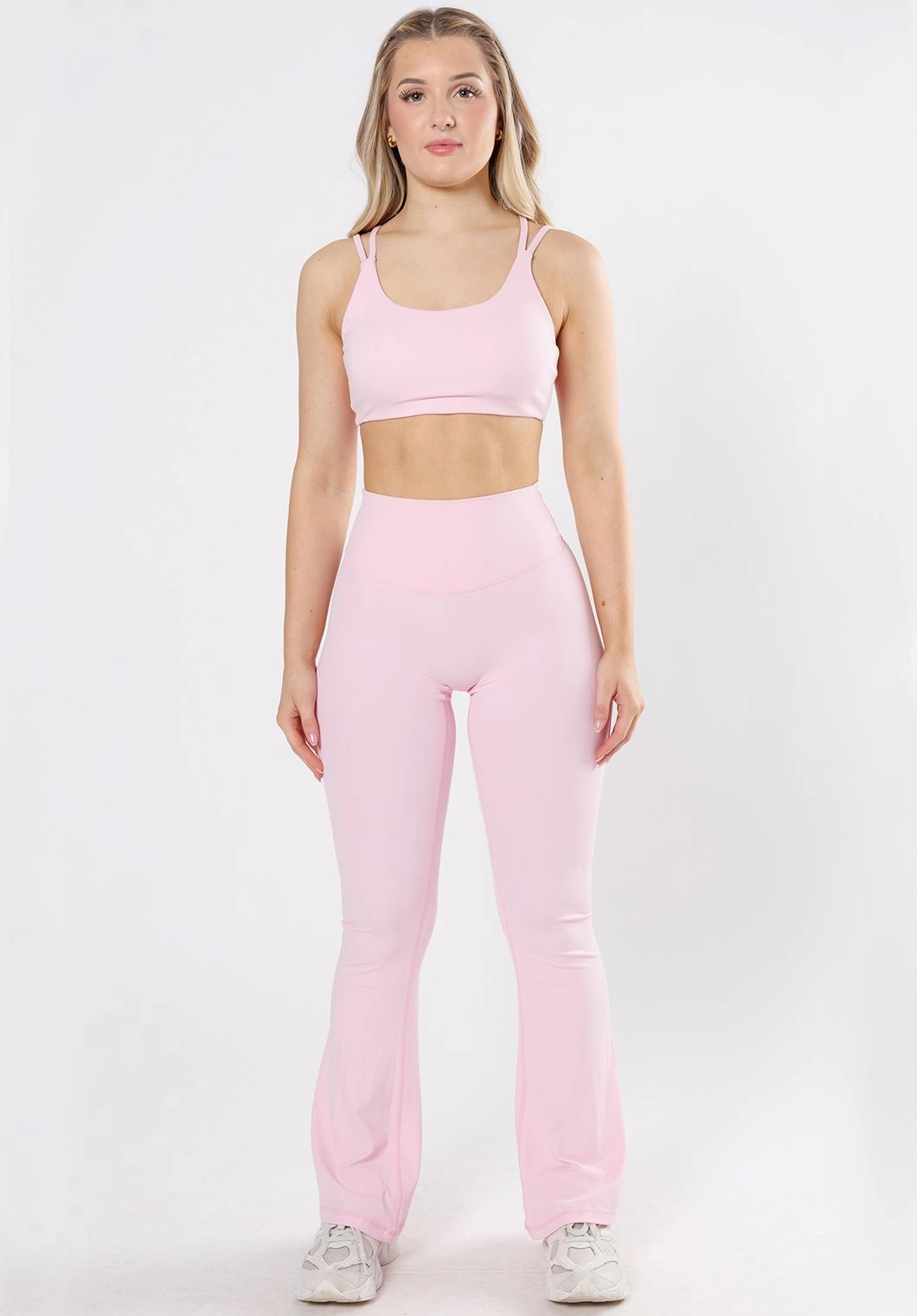Winter Sports Rib Knit RecStretch? Original Sculptseam? Plus Essential Flare Legging 31" Pink Opal
