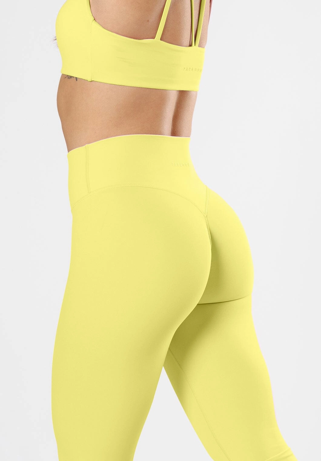 RecStretch Original Sculptseam? Plus Essential Flare Legging 34" Lemonade Soft Grip Gym Wear
