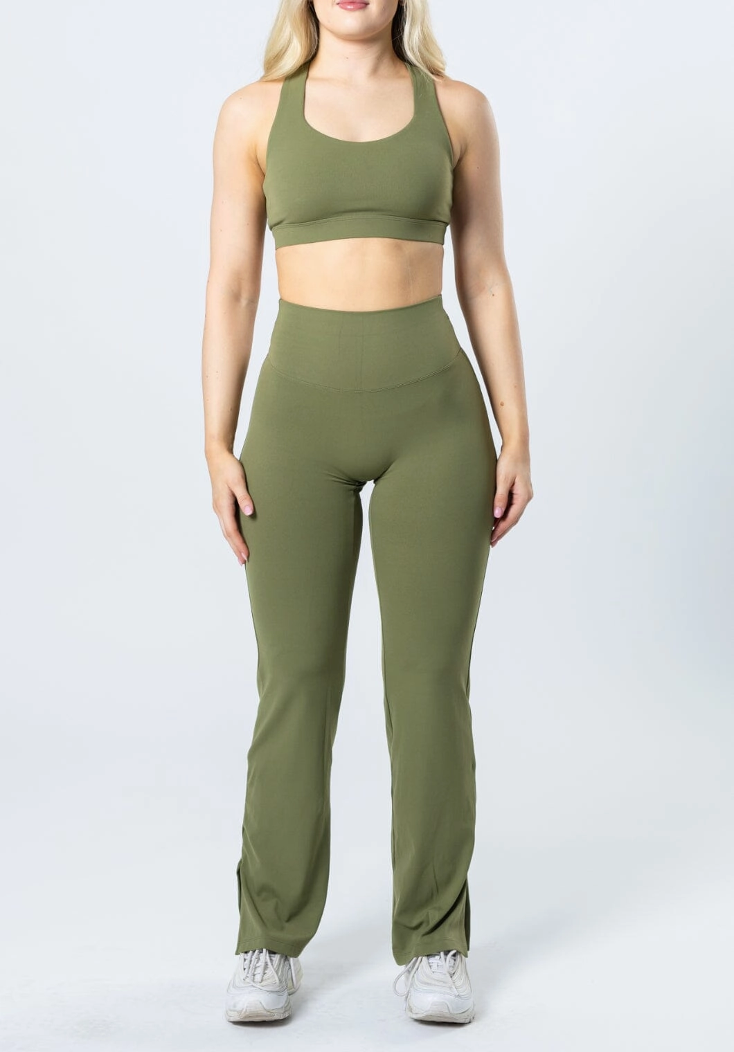 sporty wear Athletic Comfort Wear RecStretch Original Sculptseam? Plus Flare Legging 31" Olive