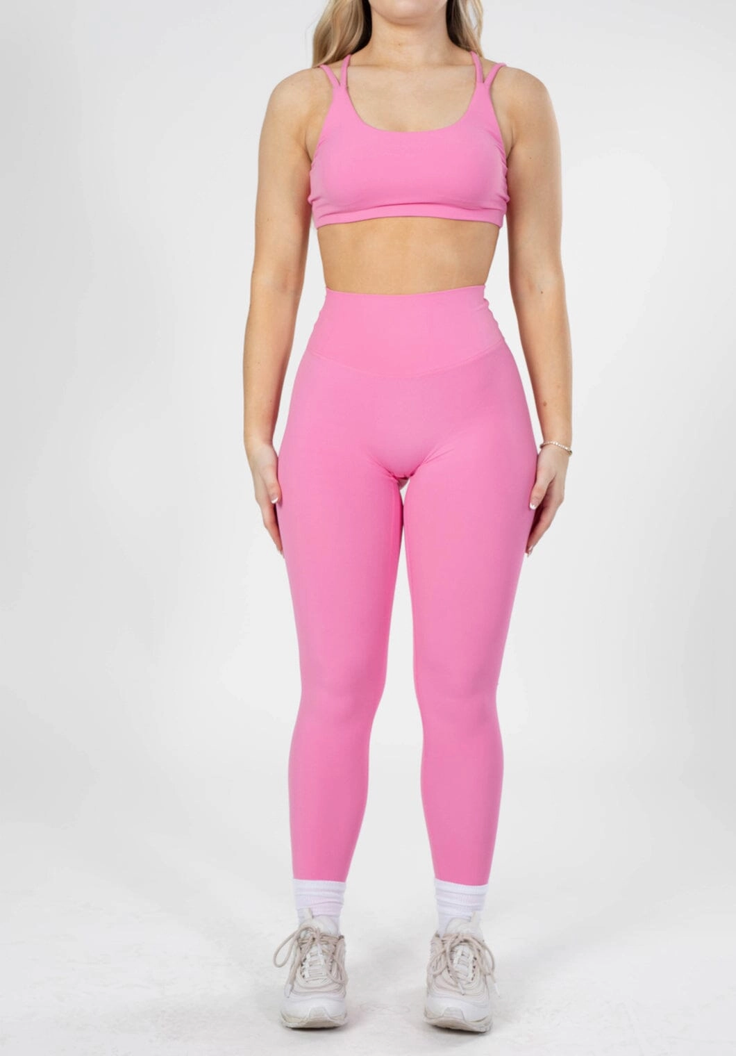 Double Layer Minimalist Style Hot Weather RecStretch Original Sculptseam? Plus Legging Bubble Gum