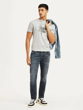 Everyday Shopping Day Men's Redloop 512 Blue Slim Tapered Fit Mid Rise Jeans