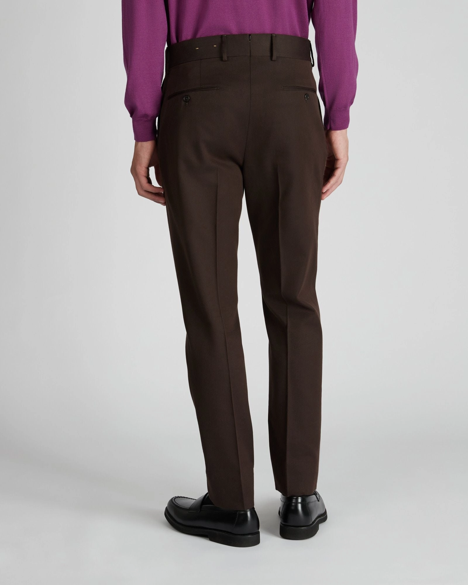 Regular fit wool and cotton drill trousers Functional Layers Chill Ready