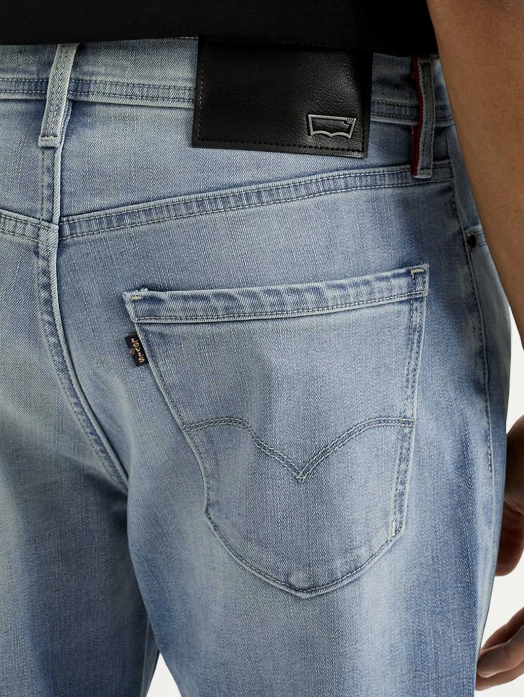 Effortless Choice Men's Redloop 541 Light Indigo Athletic Tapered Fit Mid Rise Jeans