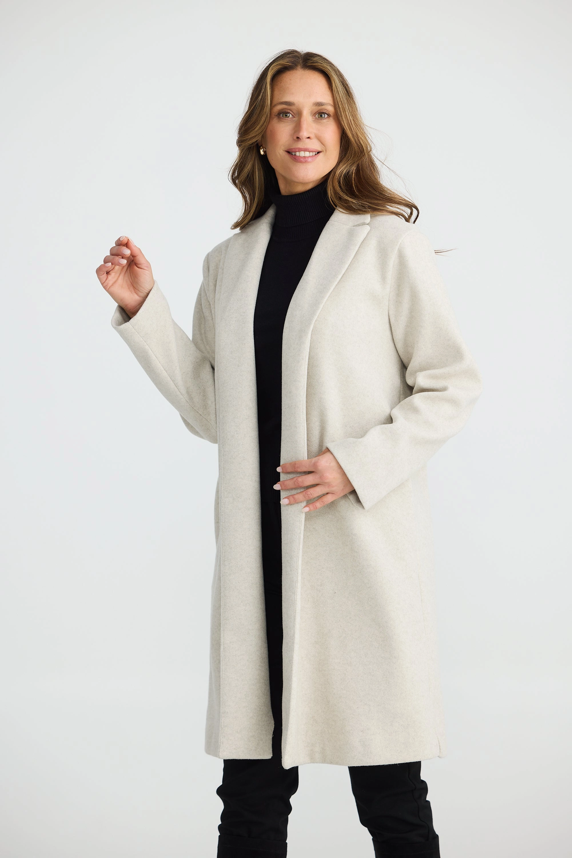 Breathable Mesh Panels Brave and True - BT25055-1OM Bella Coat