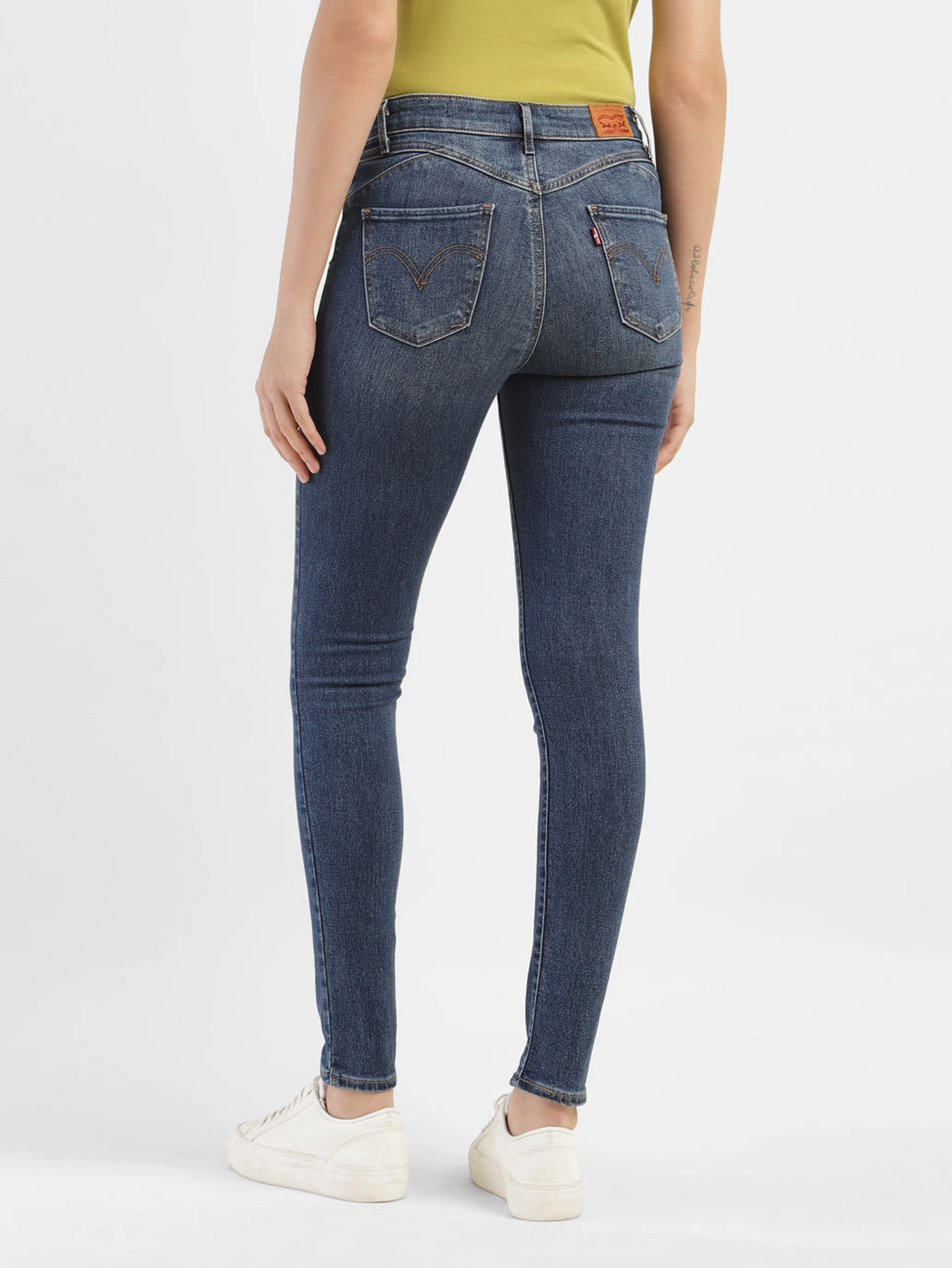 Go Everywhere Women's Blue Shaping Wide Leg Fit High Rise Jeans