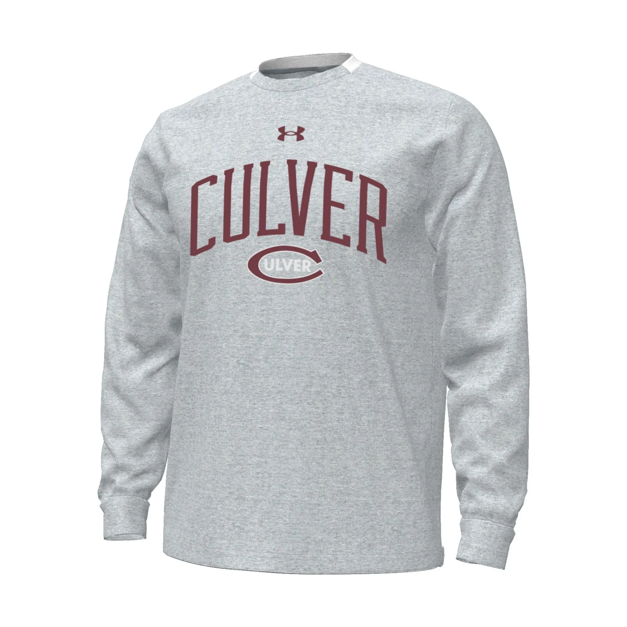 Under Armour Gameday Double Knit Fleece Crew - Steel Heather product festival wearability All-Weather Comfort