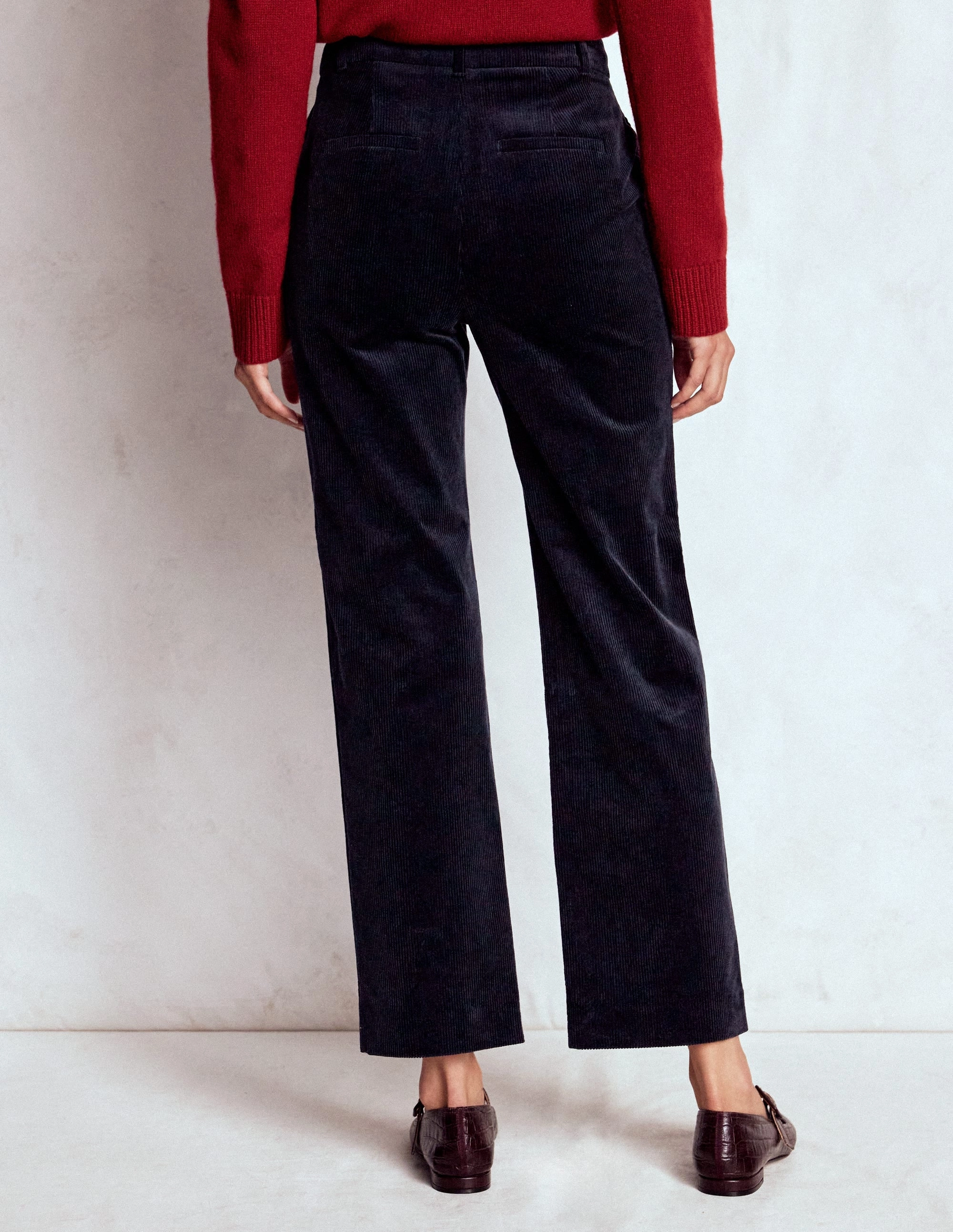 Canonbury Cord Trousers-Navy Chic Appeal