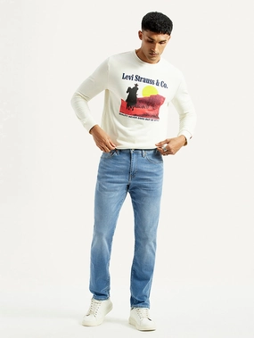 Non Toxic Textile Certified comfortable option Men's 511 Light Blue Slim Fit Mid Rise Selvedge Jeans