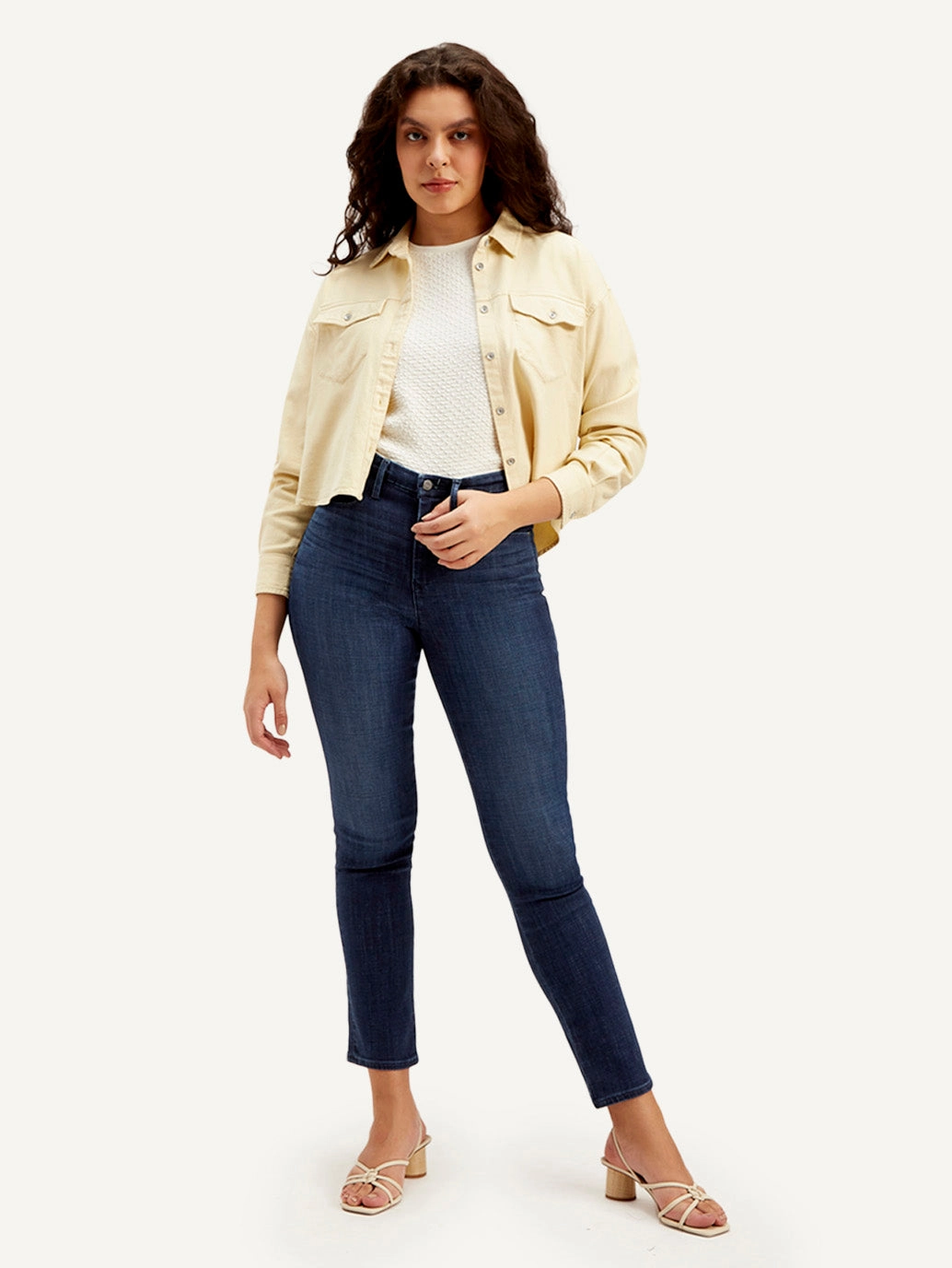 Women's Redloop 724 Blue Straight Fit Mid Rise Jeans Go-to Wear