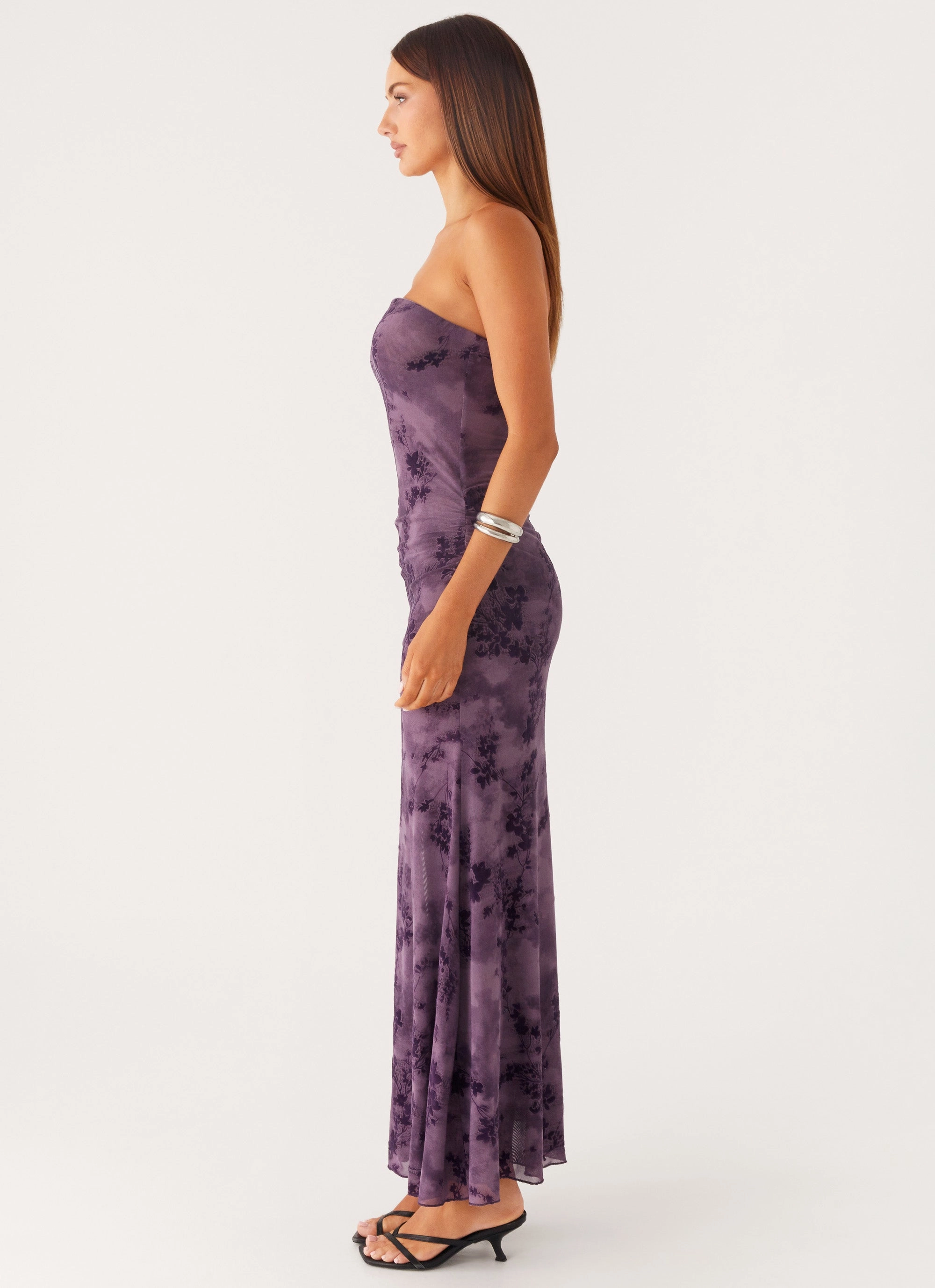Alexandrite Midi Dress - Purple EasyCareMaterial Relaxed day dress