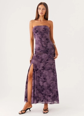 Heritage-Brand Alexandrite Midi Dress - Purple