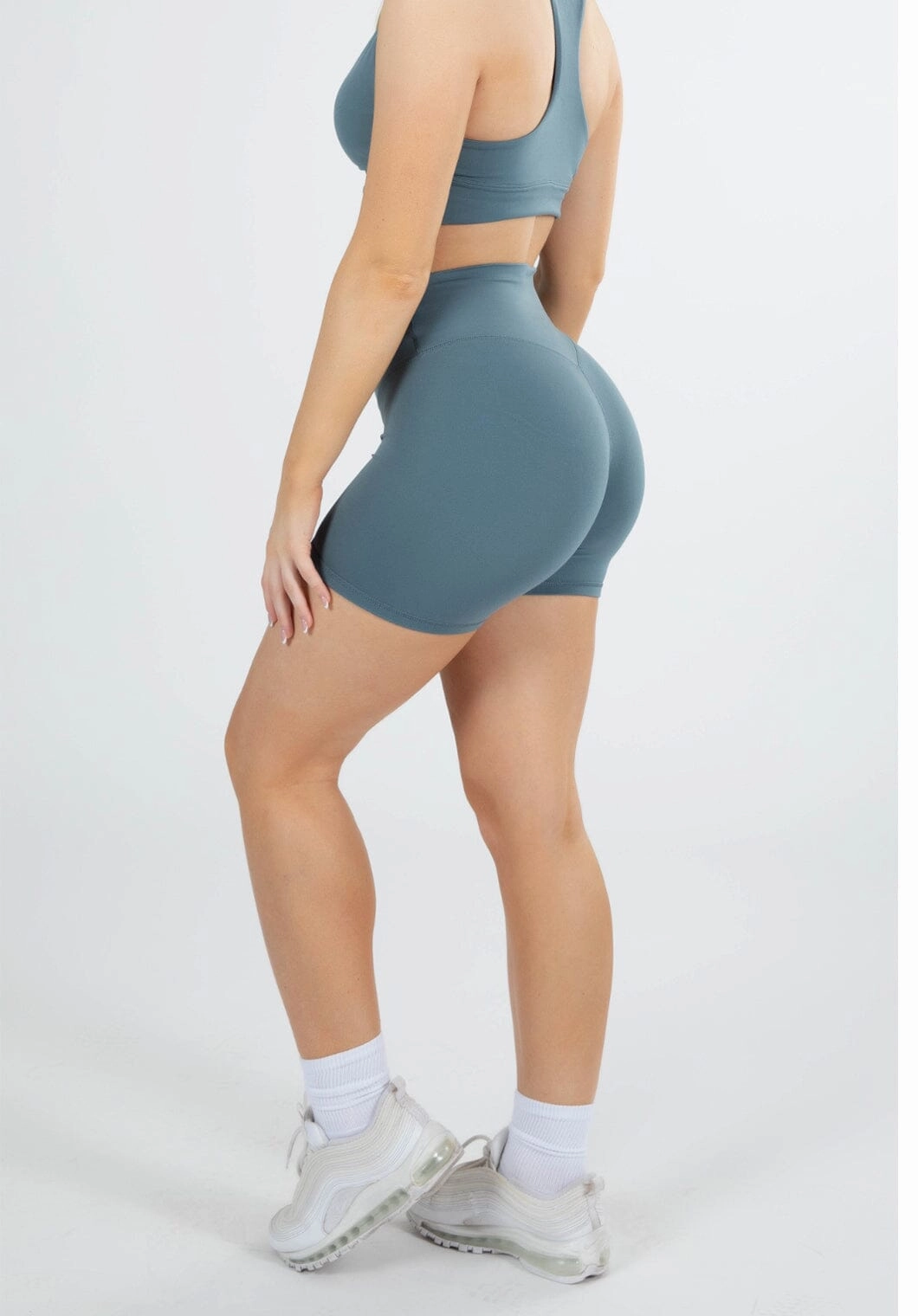 Reluna Original Sculptseam? Short Slate Elastic hem