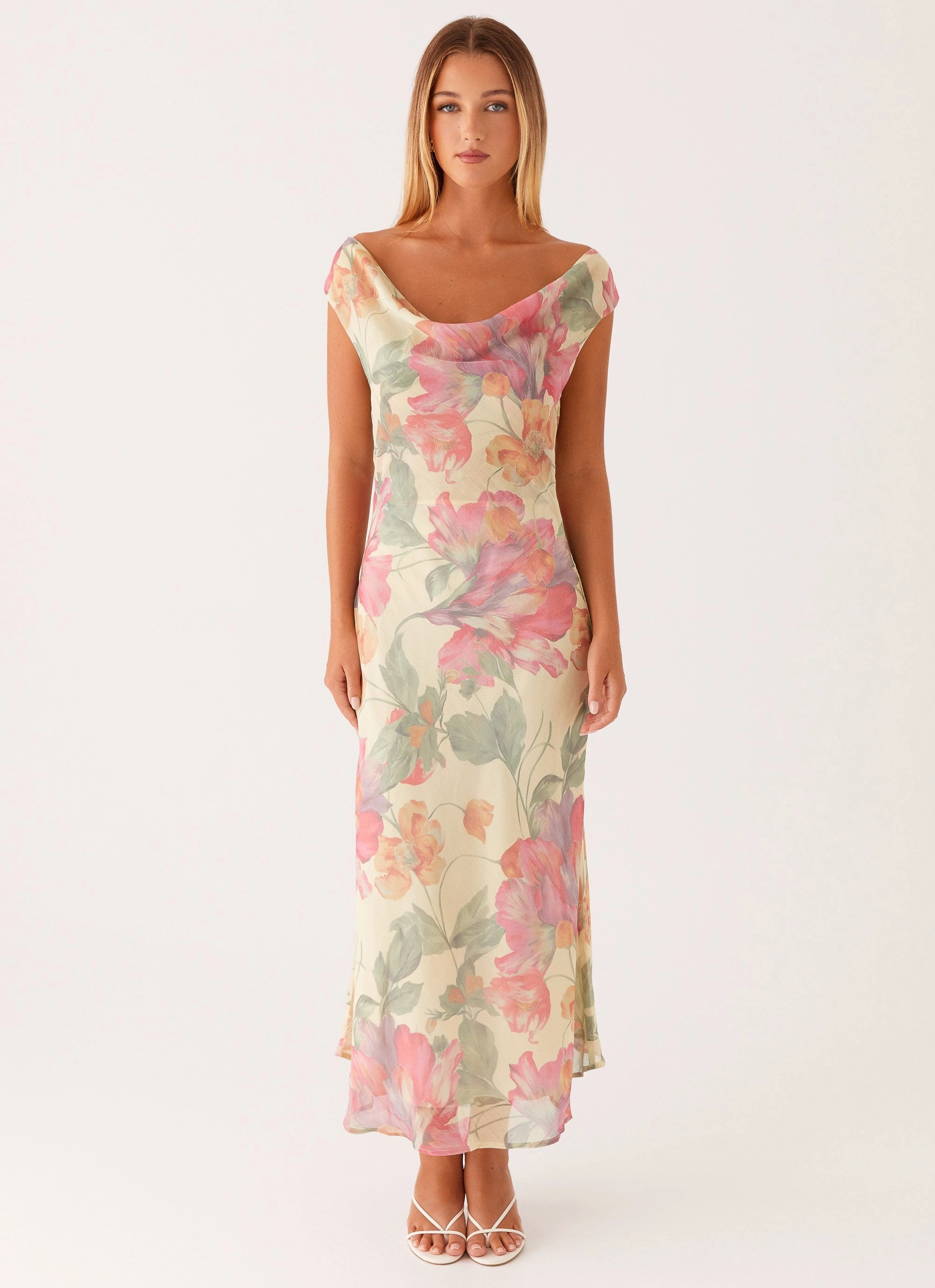 Understated Elegance Comfy Yet Stylish Role Model Maxi Dress - Yellow Peony