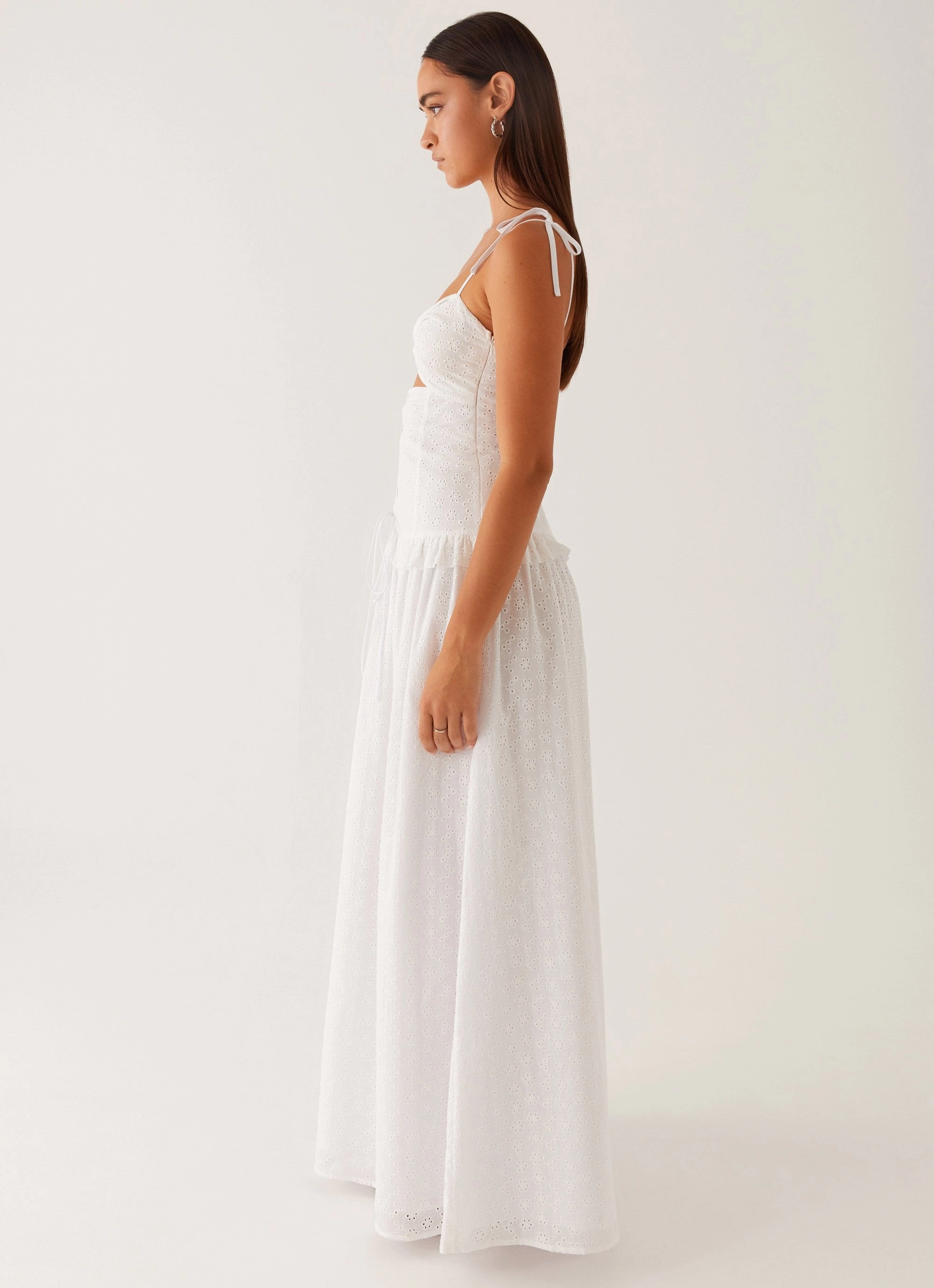 Modern Waist Reveria Twist Maxi Dress - Ivory