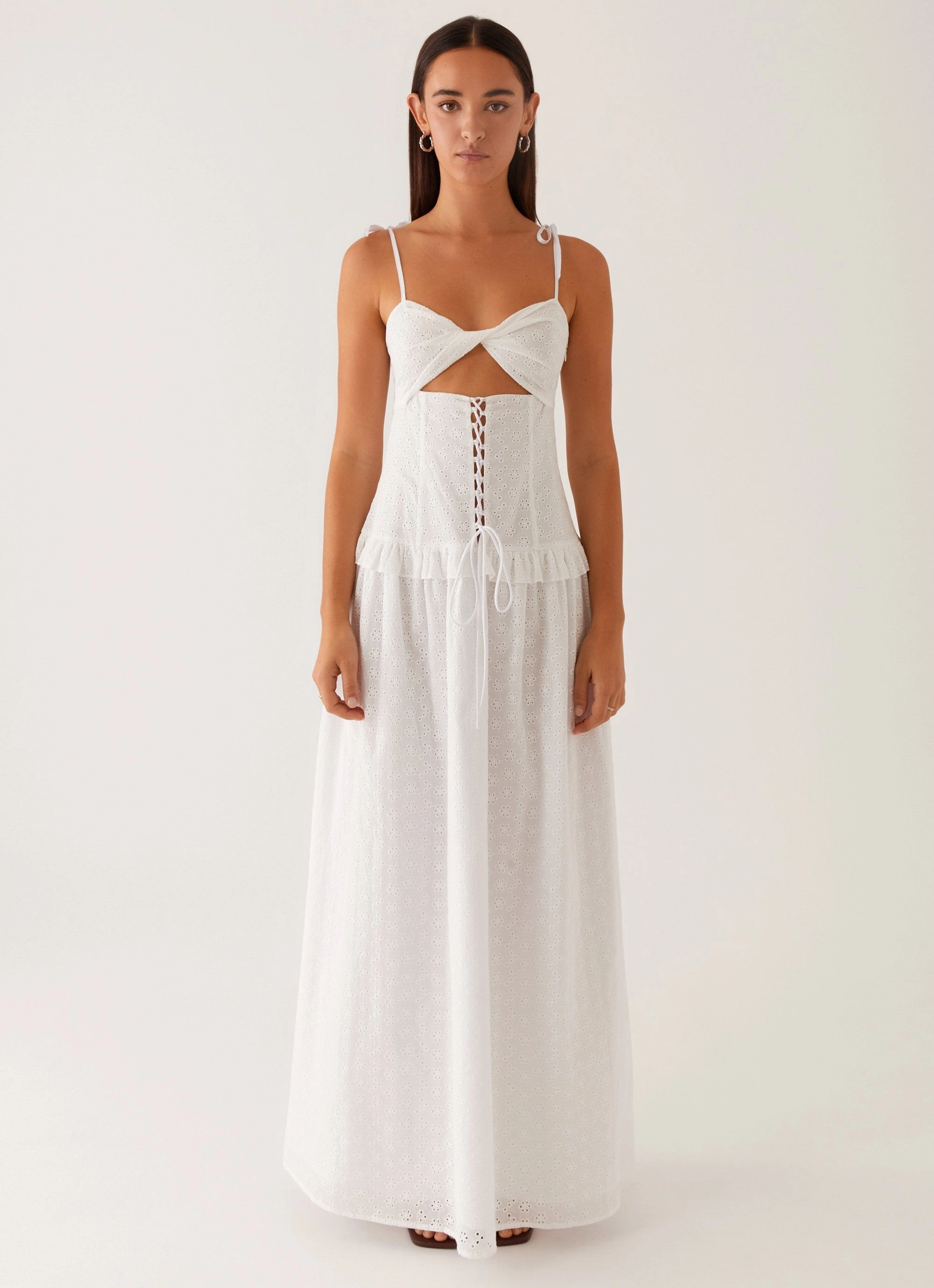Comfy Comfort Reveria Twist Maxi Dress - Ivory