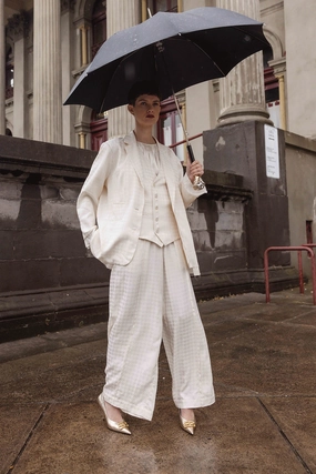 Mark Style HypoallergenicMaterial Maud Dainty - DTY03976A Sombrero Jacket with Raw Trim