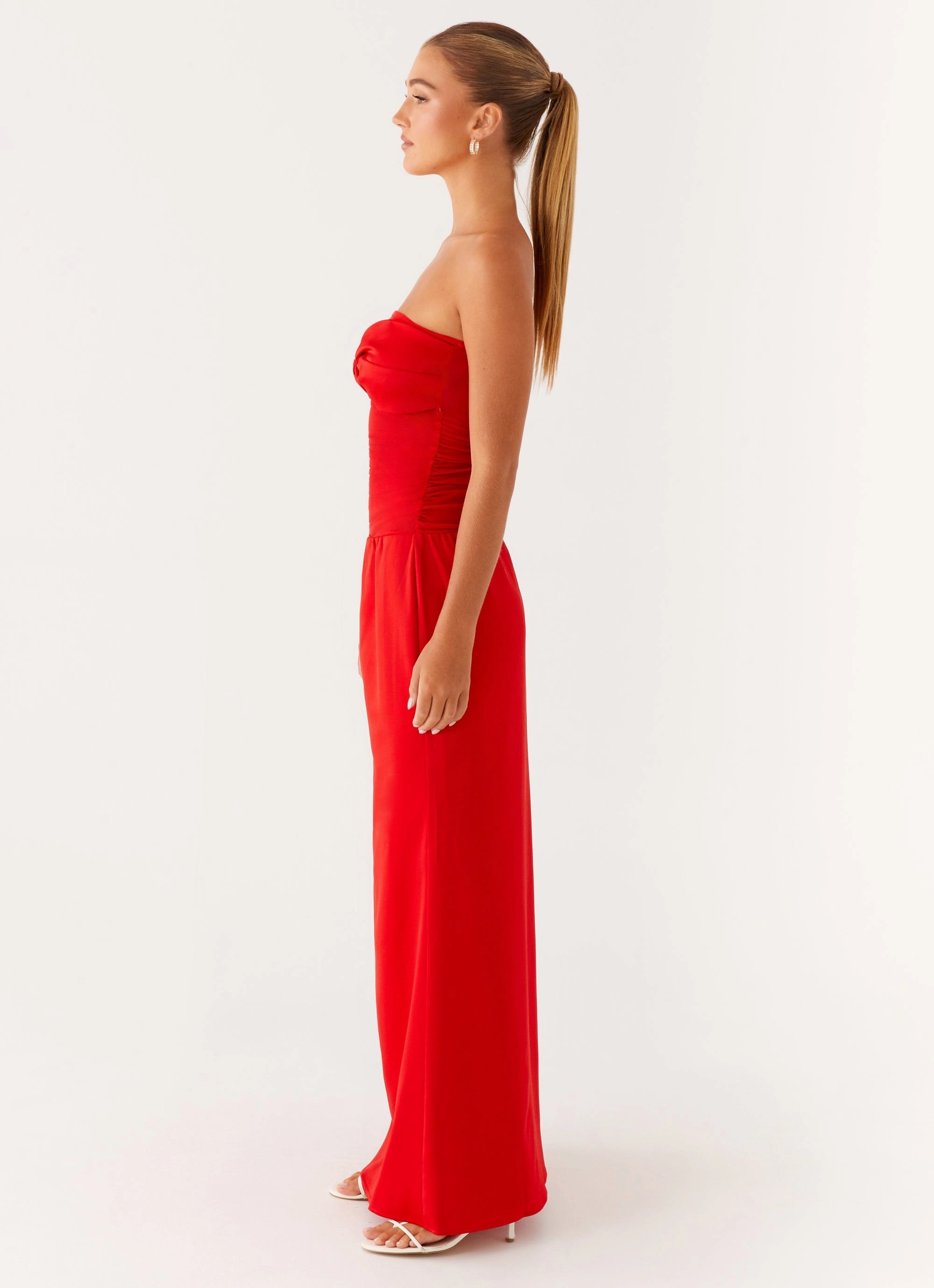Rewind Maxi Dress - Tangerine Effortless Tailoring