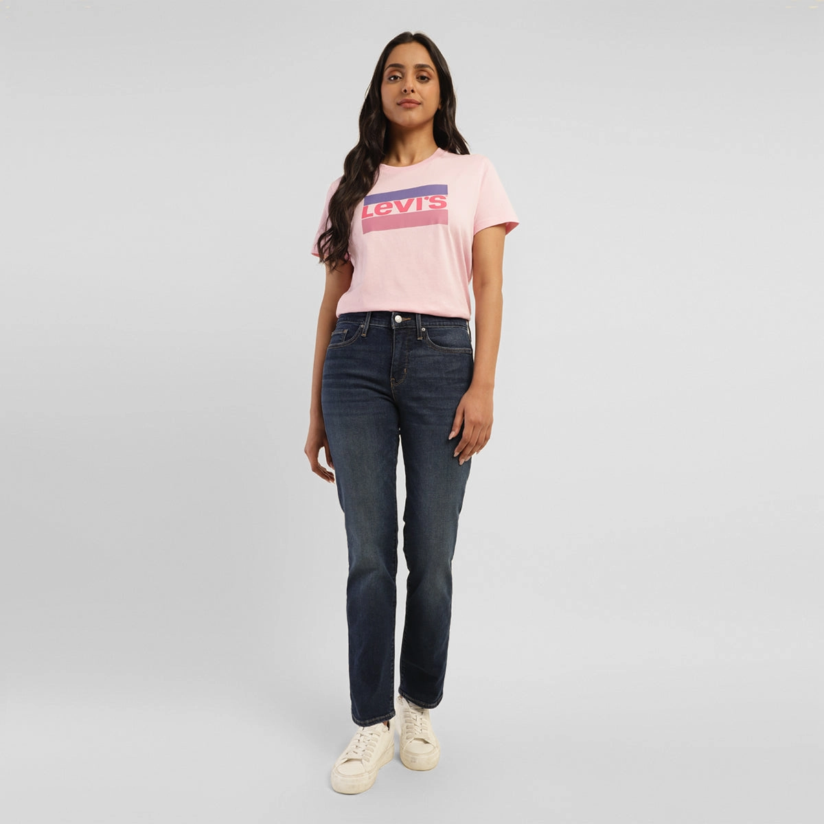 Work Meeting Unisex Wear Weekend Warrior Anytime Wear Women's 314 Blue Straight Fit High Rise Jeans