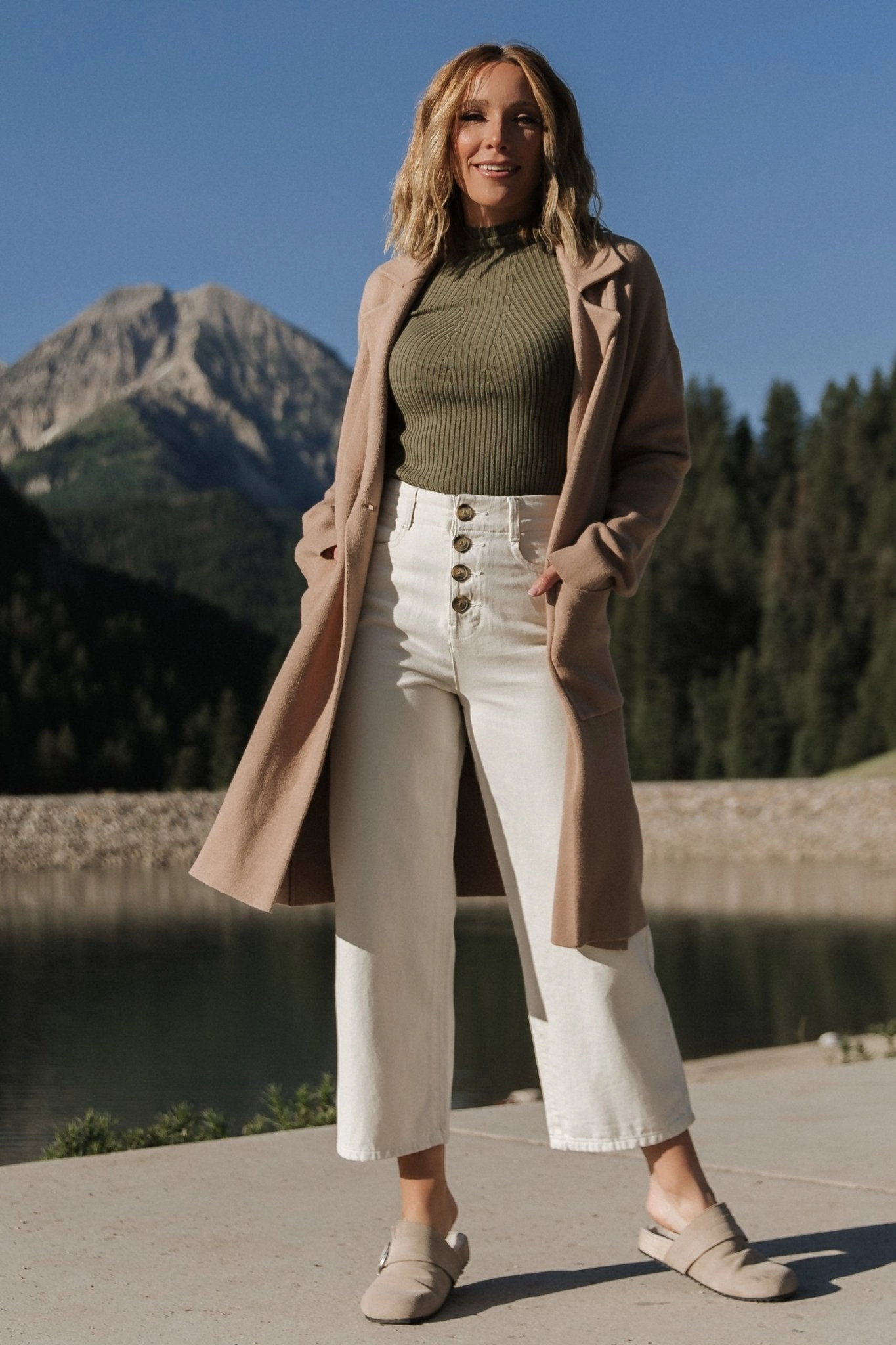 Heavyweight Durability Everyday Layer Style Roland Long Jacket | Light Camel