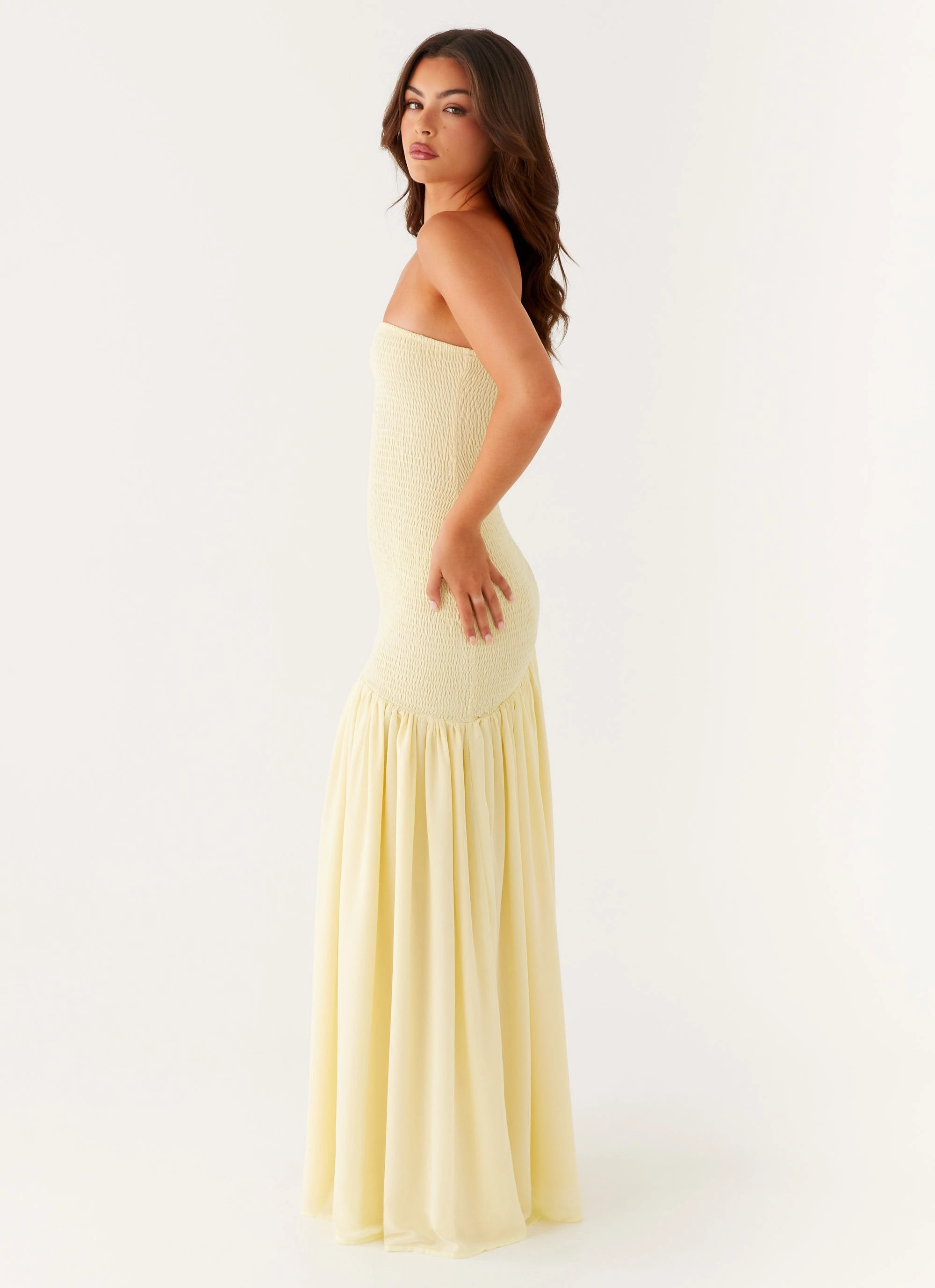 Lightweight-Lining Royce Maxi Dress - Yellow