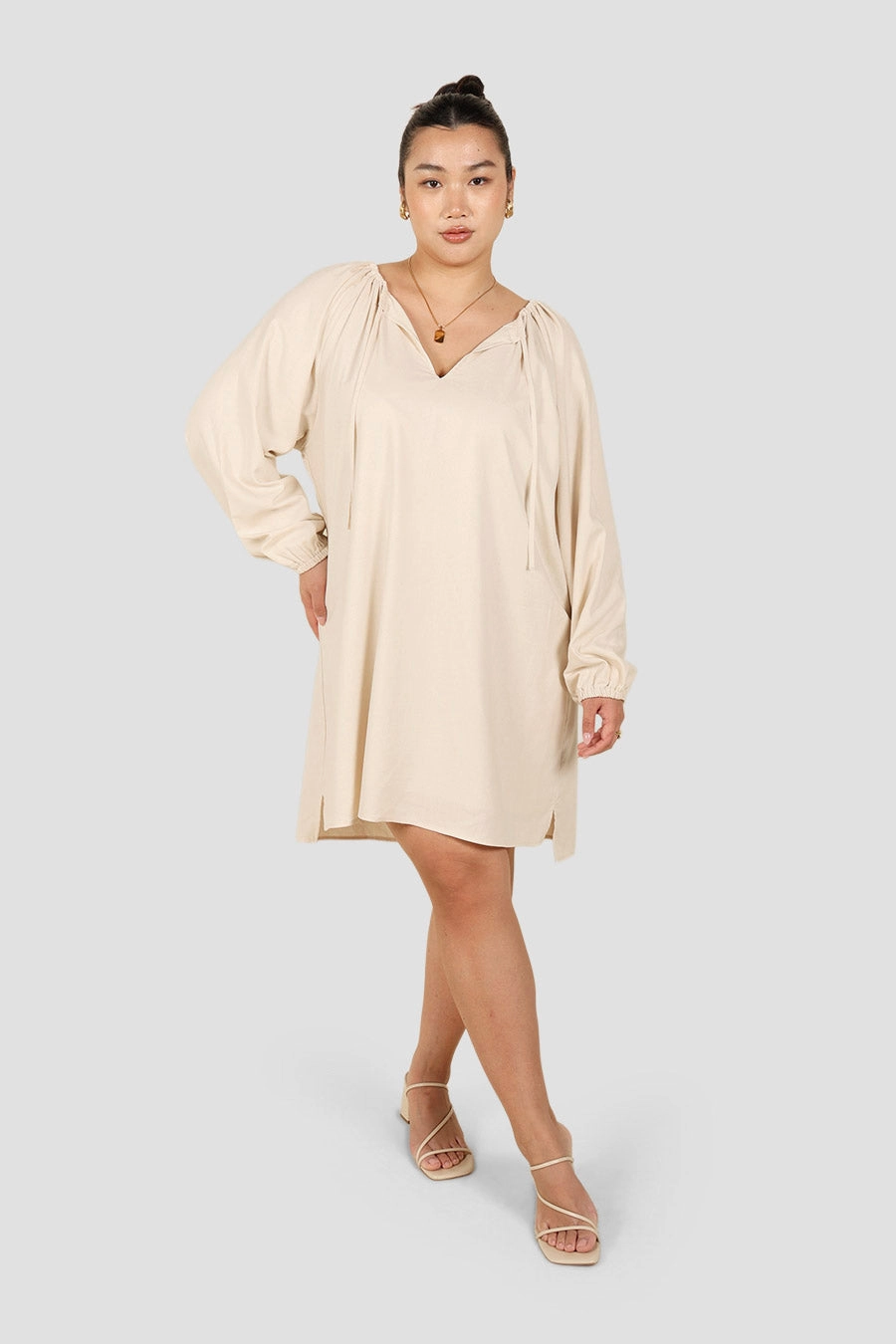 Balanced Tones Easy Going EADIE DRESS OAT