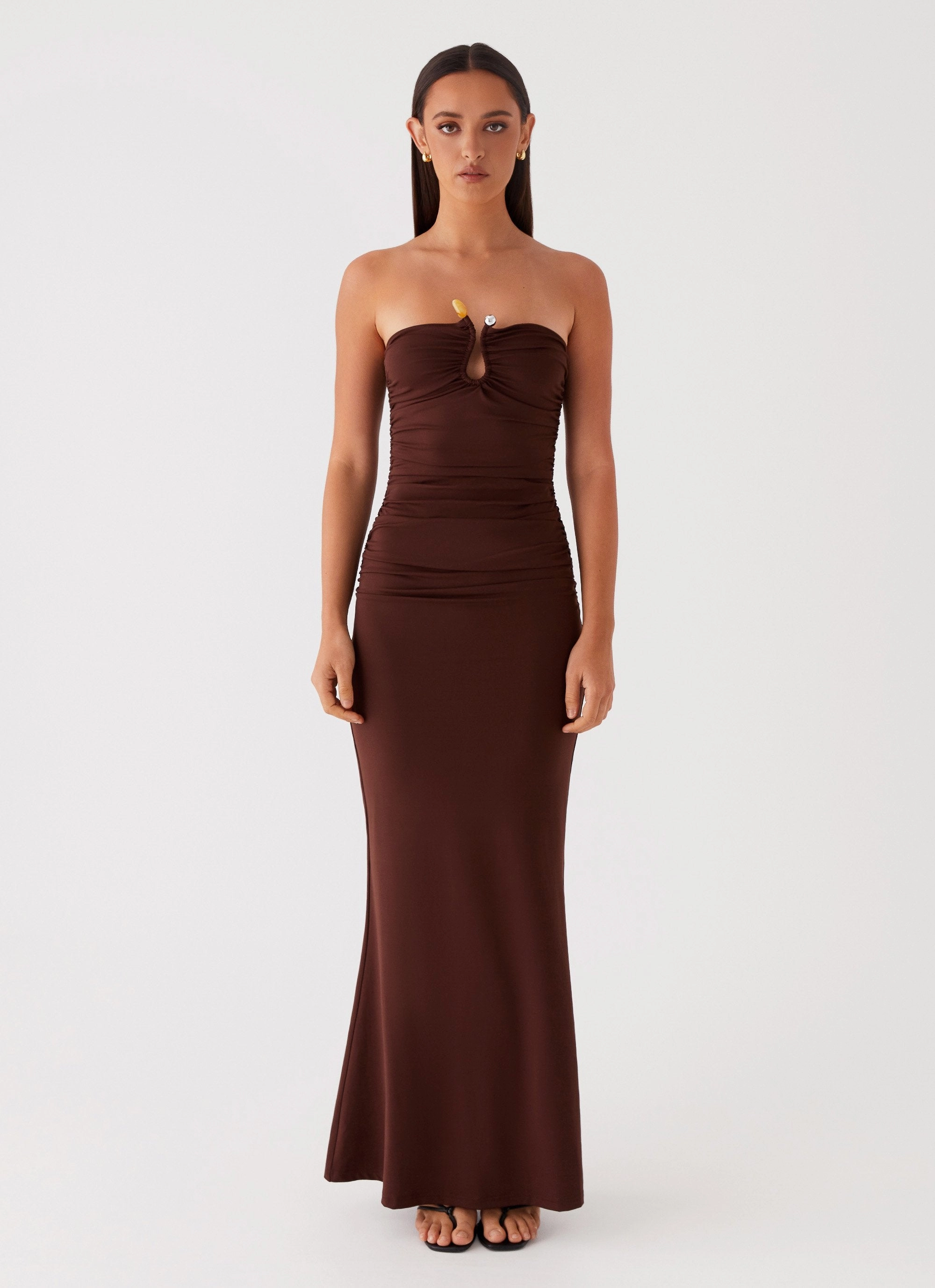 Rudy Maxi Dress - Brown Soft Presence